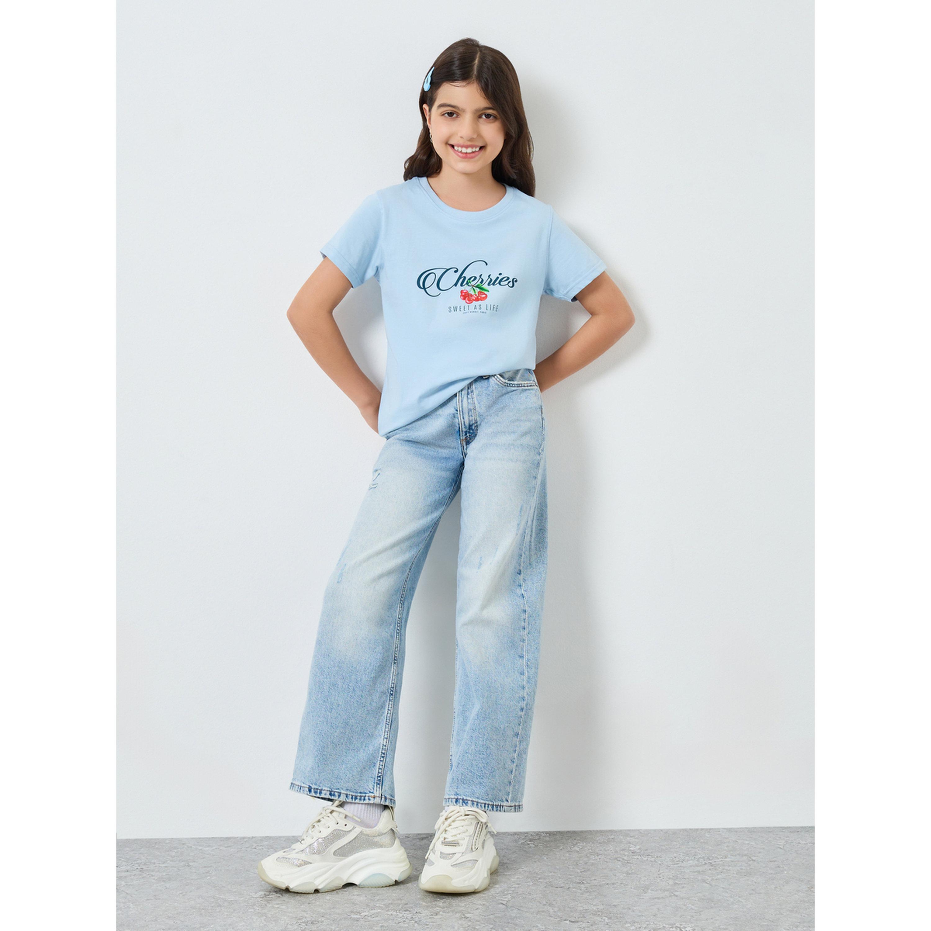 تيشيرت بطبعة جرافيك للفتيات-girls-clothing-tshirts-image-2