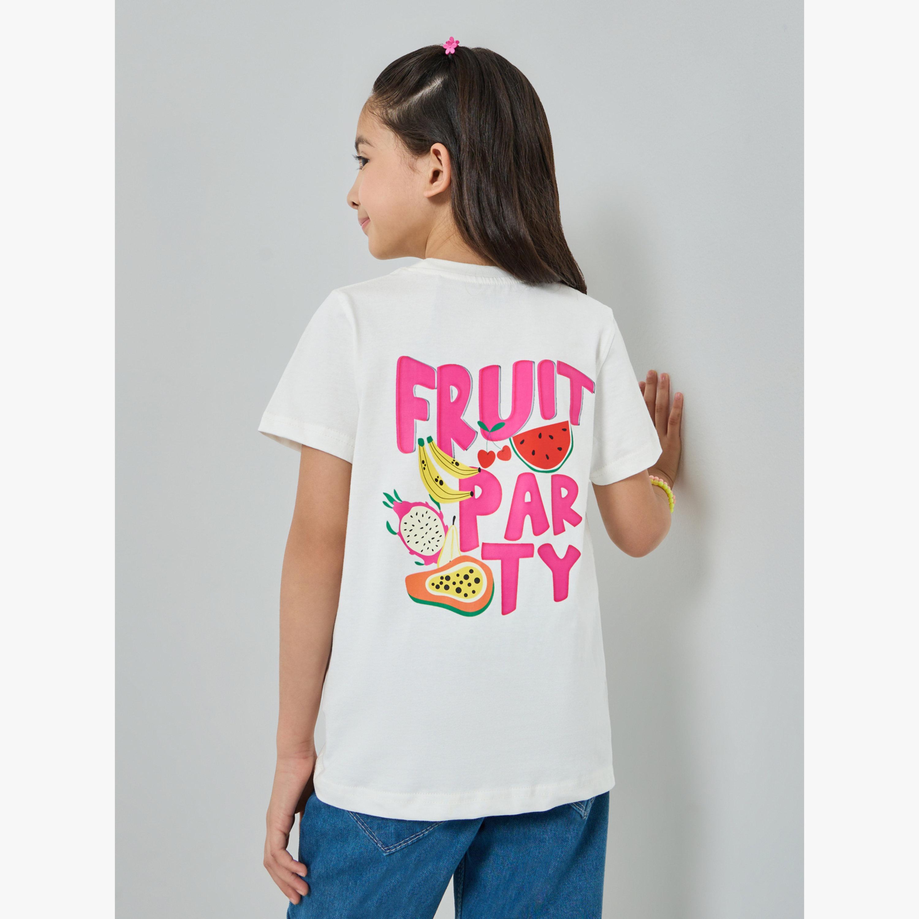 تيشيرت بطبعة جرافيك وأكمام قصيرة-girls-clothing-tshirts-image-3