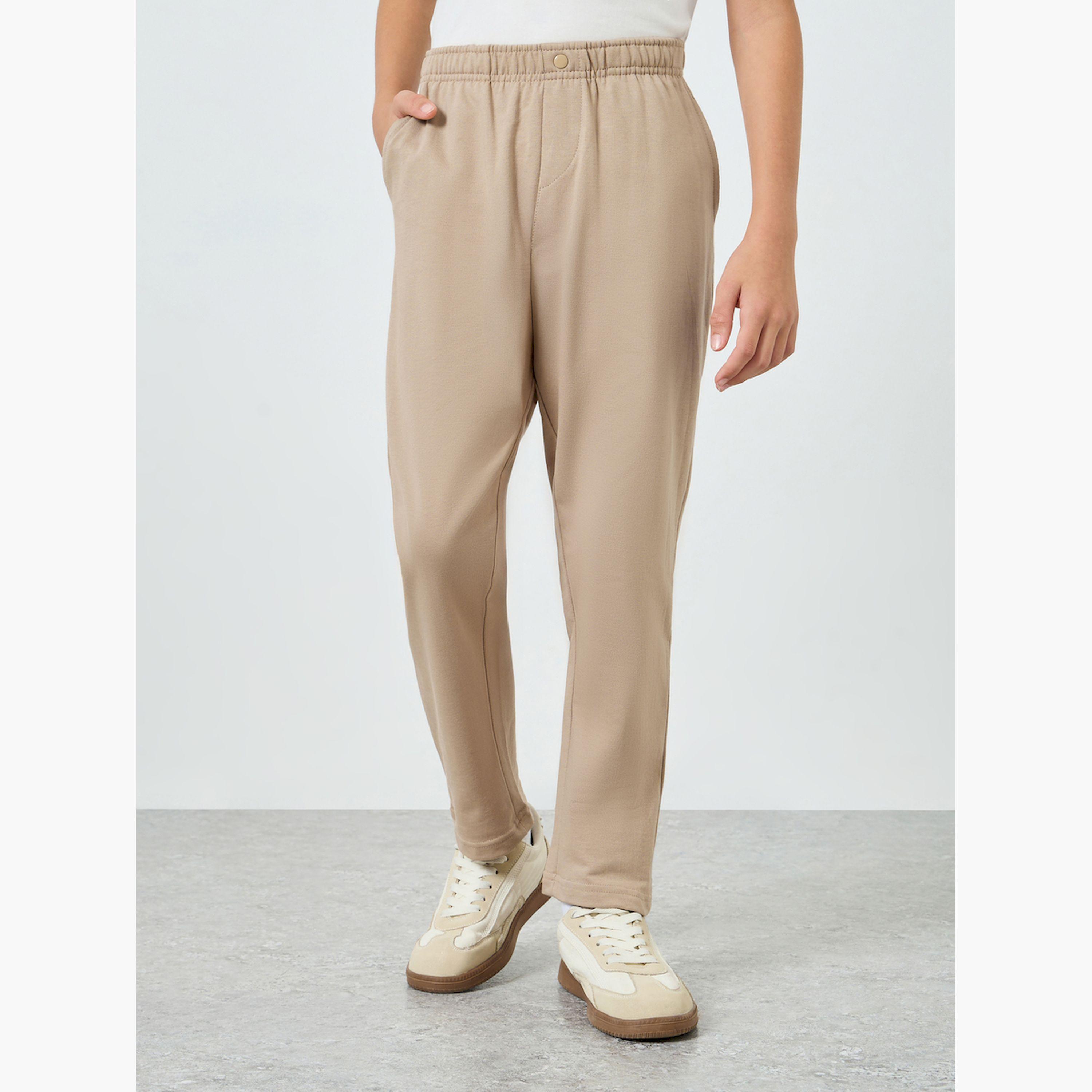 بنطال جوغر قطن سادة-boys-clothing-bottoms-joggersandtrackpants-image-1