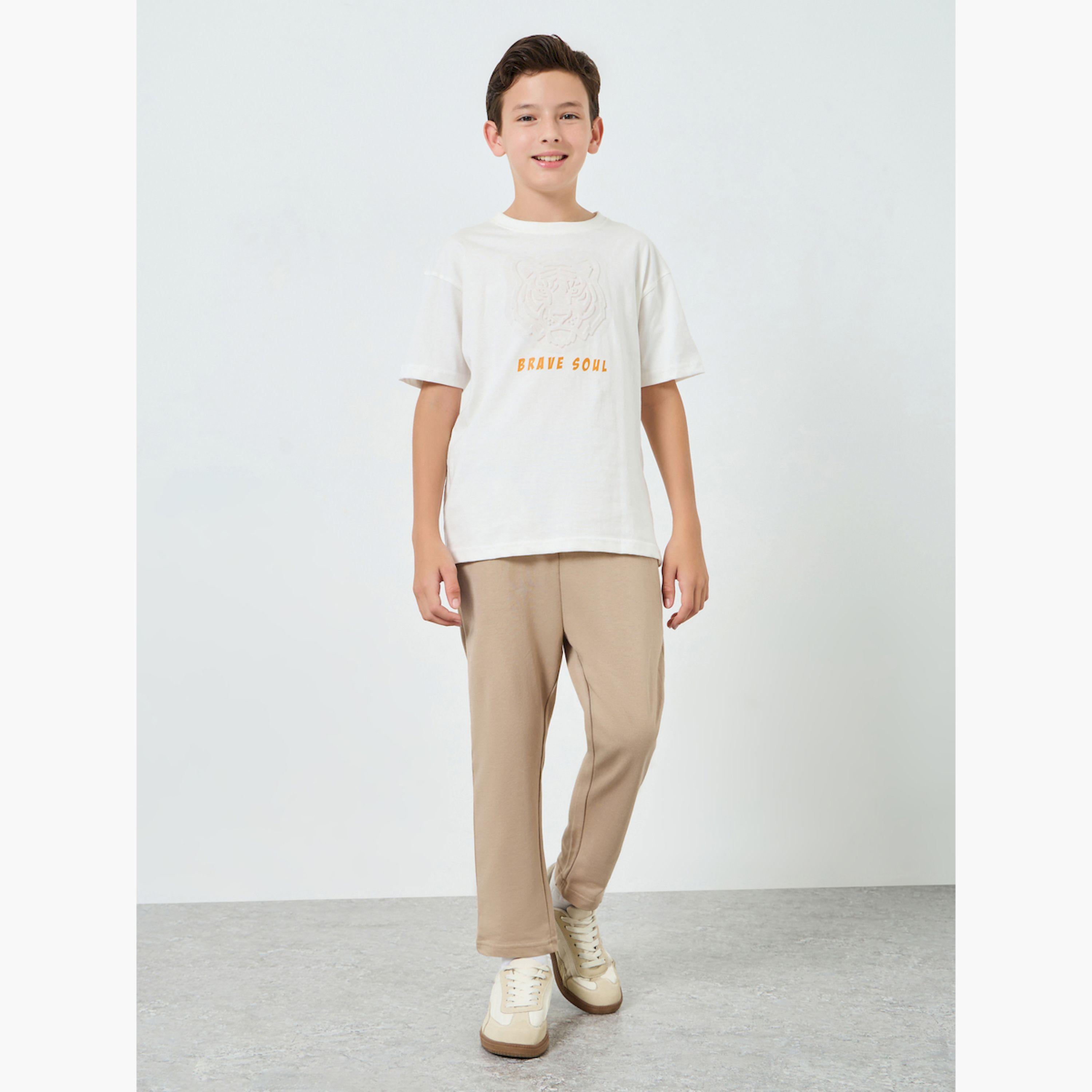 بنطال جوغر قطن سادة-boys-clothing-bottoms-joggersandtrackpants-image-2