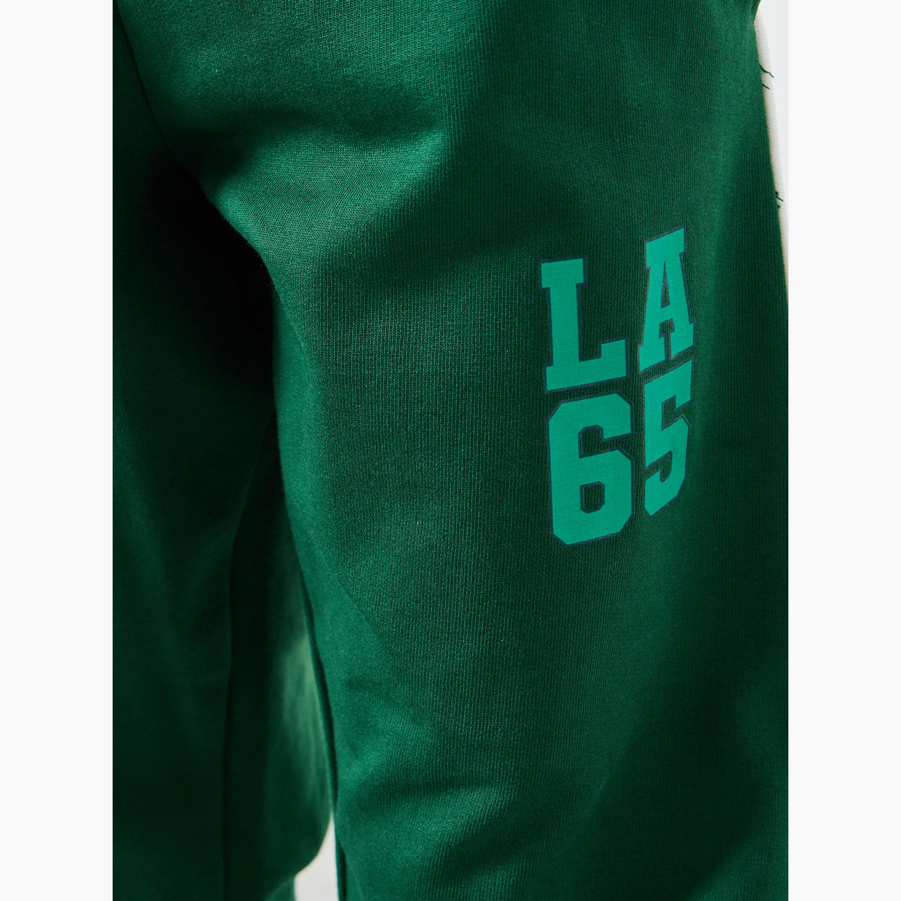Styli Kids Green Cotton Joggers-boys-clothing-bottoms-joggersandtrackpants-image-4
