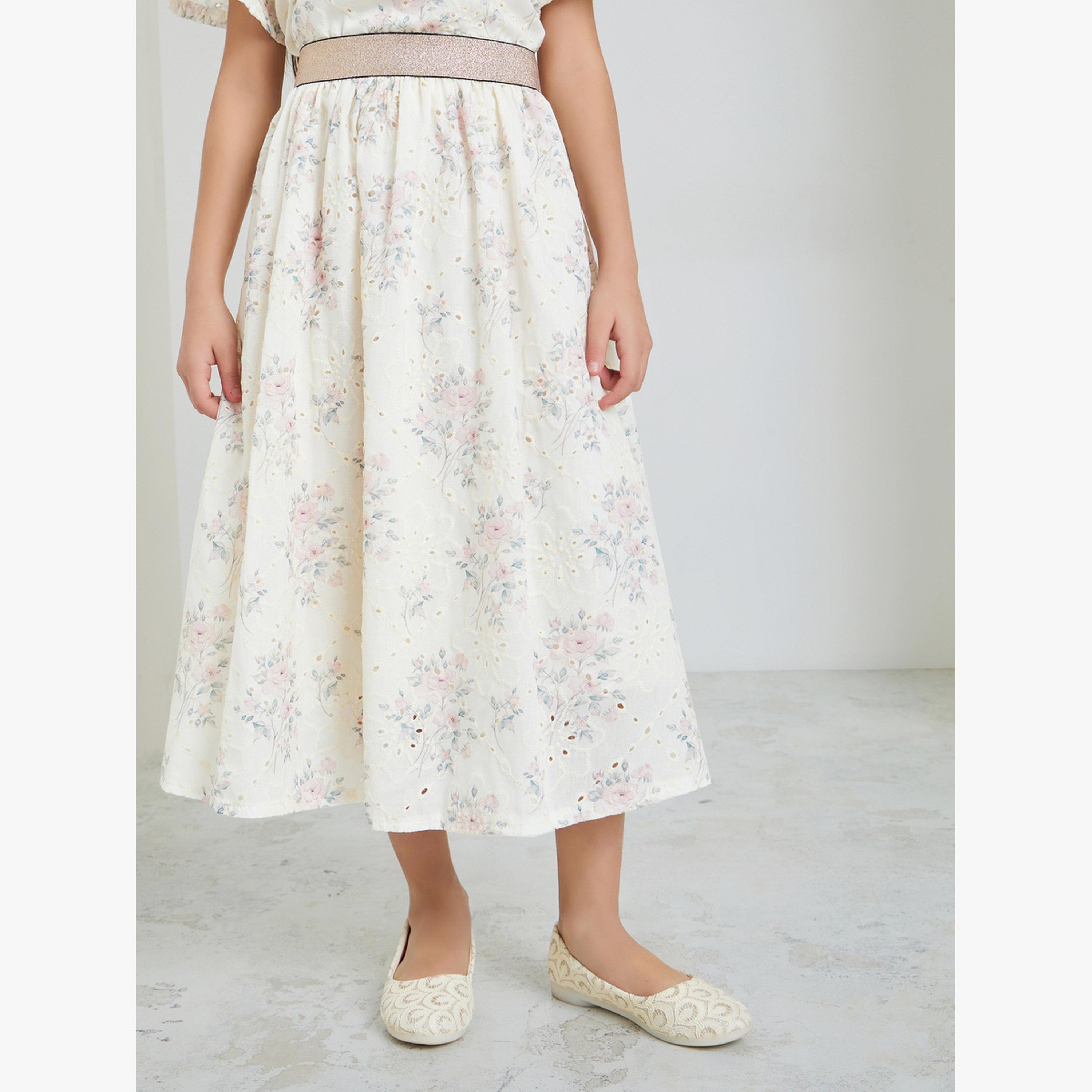 تنورة شيفلي مطرزة-girls-clothing-bottoms-skirts-image-1