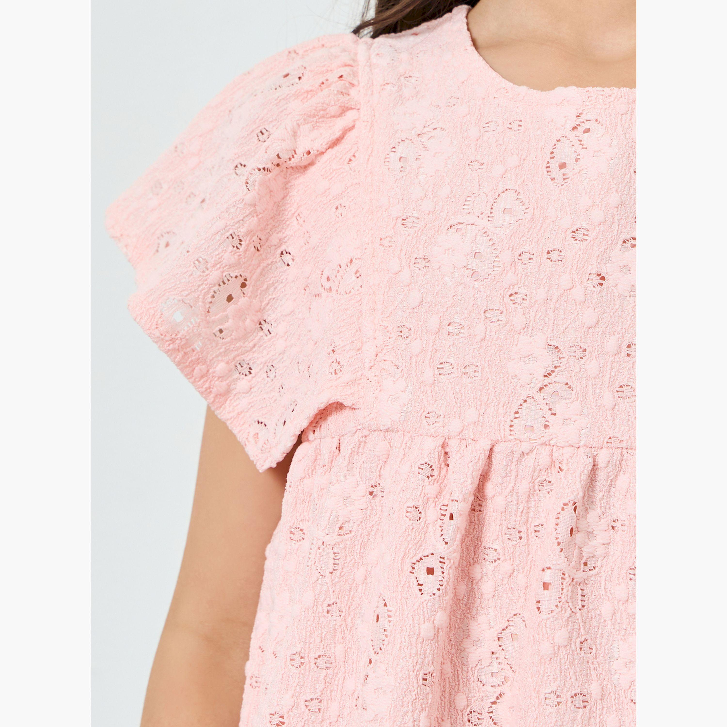 بلوزة بأكمام كشكش-girls-clothing-blousesandshirts-image-1