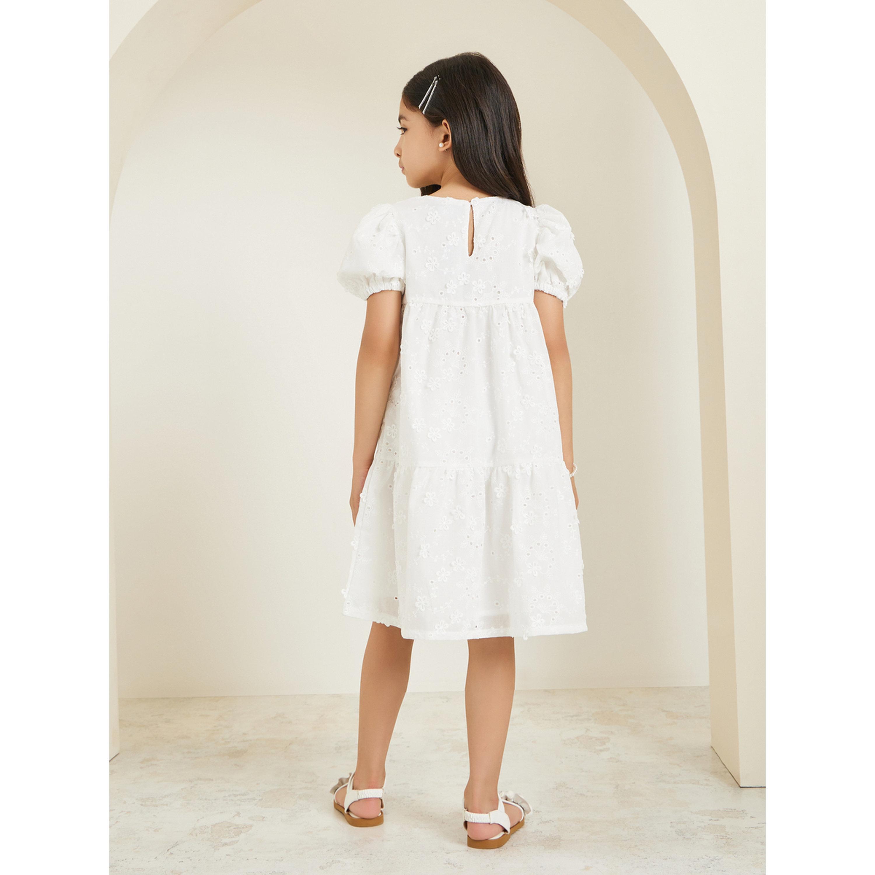 فستان بأكمام منفوخة وطبعة أزهار-girls-clothing-dressesandjumpsuits-image-4