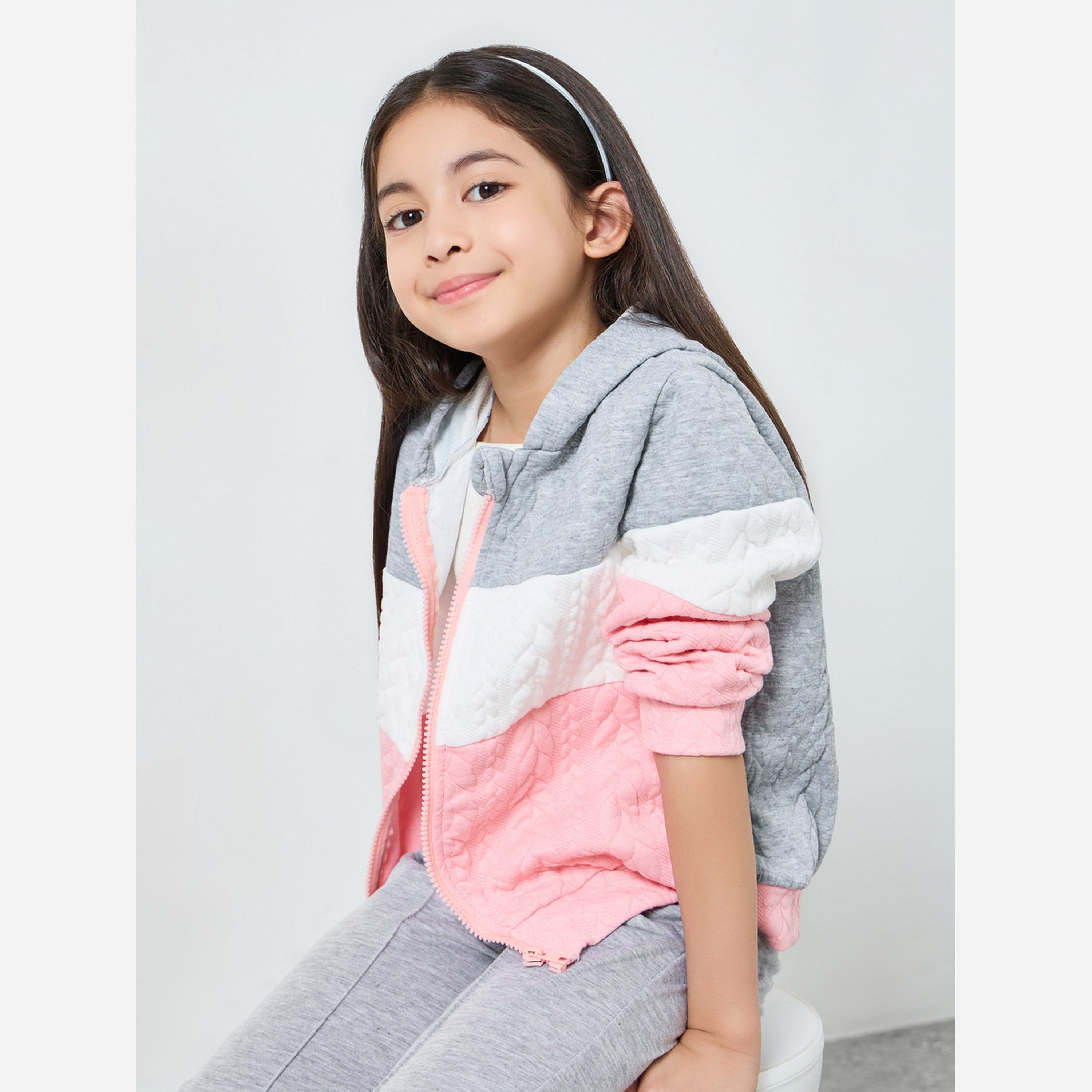 ستايلي - جاكيت بناتي بألوان متعددة ونقش مميز-girls-clothing-jacketsandcoats-image-3