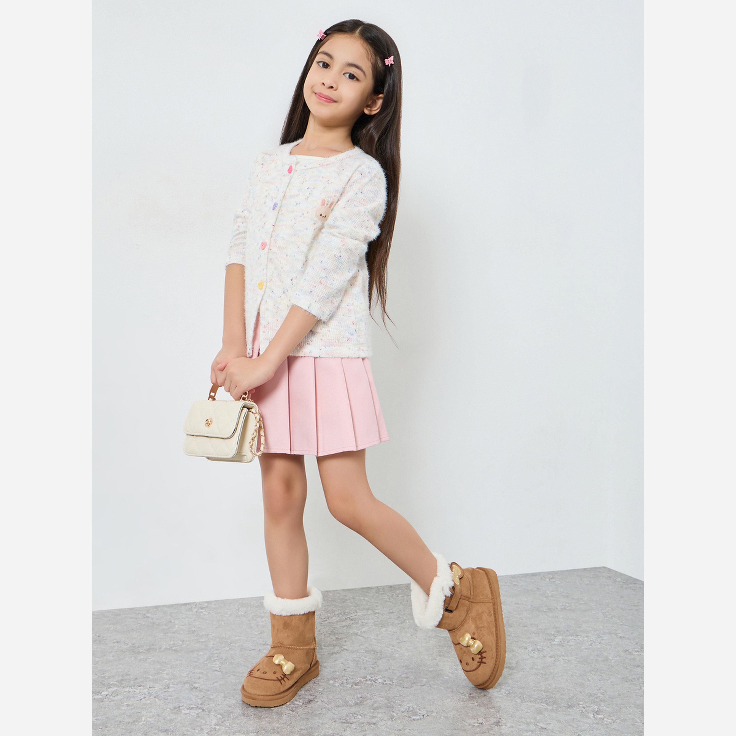 Styli Girls Multi Yarn Knit Sweater-girls-clothing-jumpersandcardigans-image-2