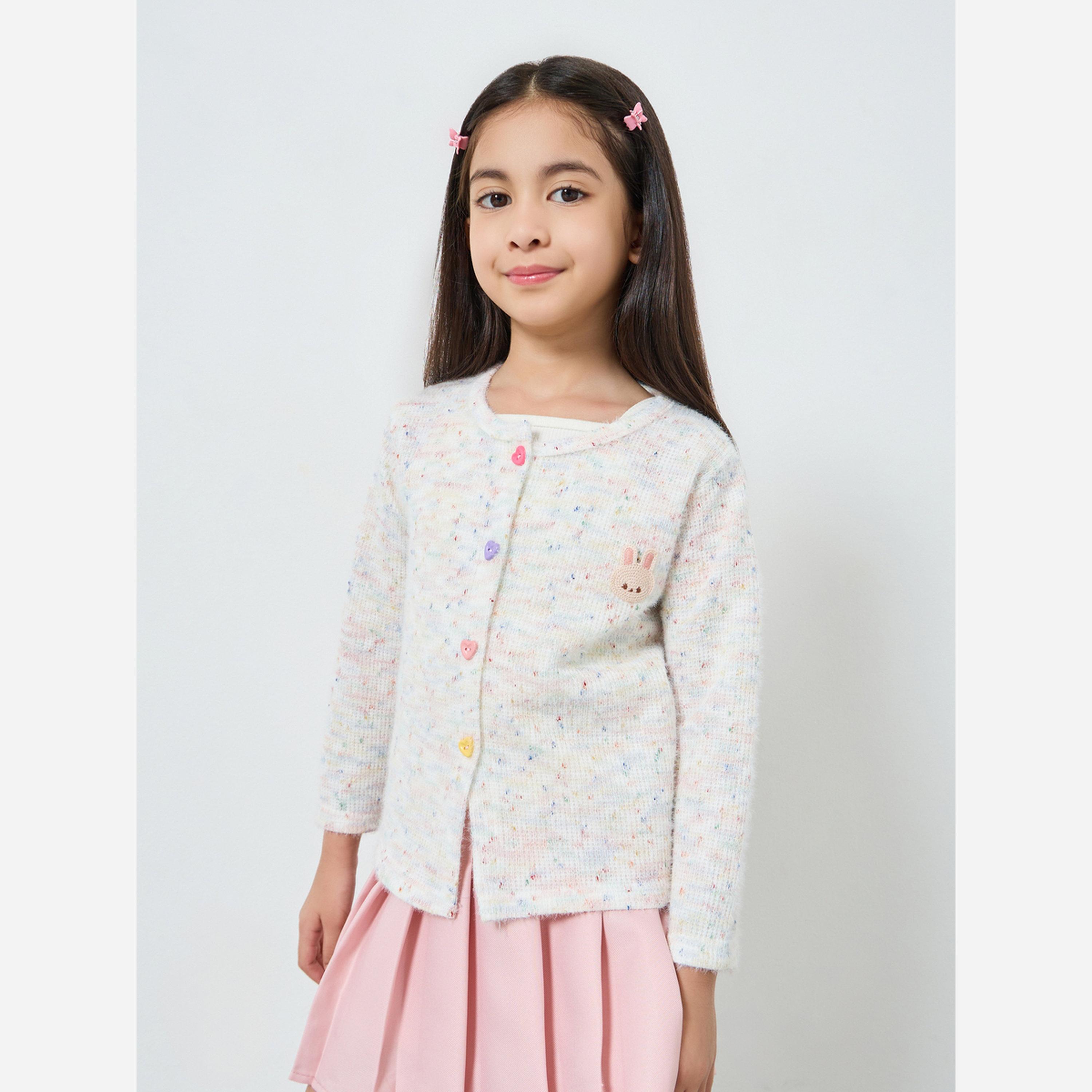 Styli Girls Multi Yarn Knit Sweater-girls-clothing-jumpersandcardigans-image-3