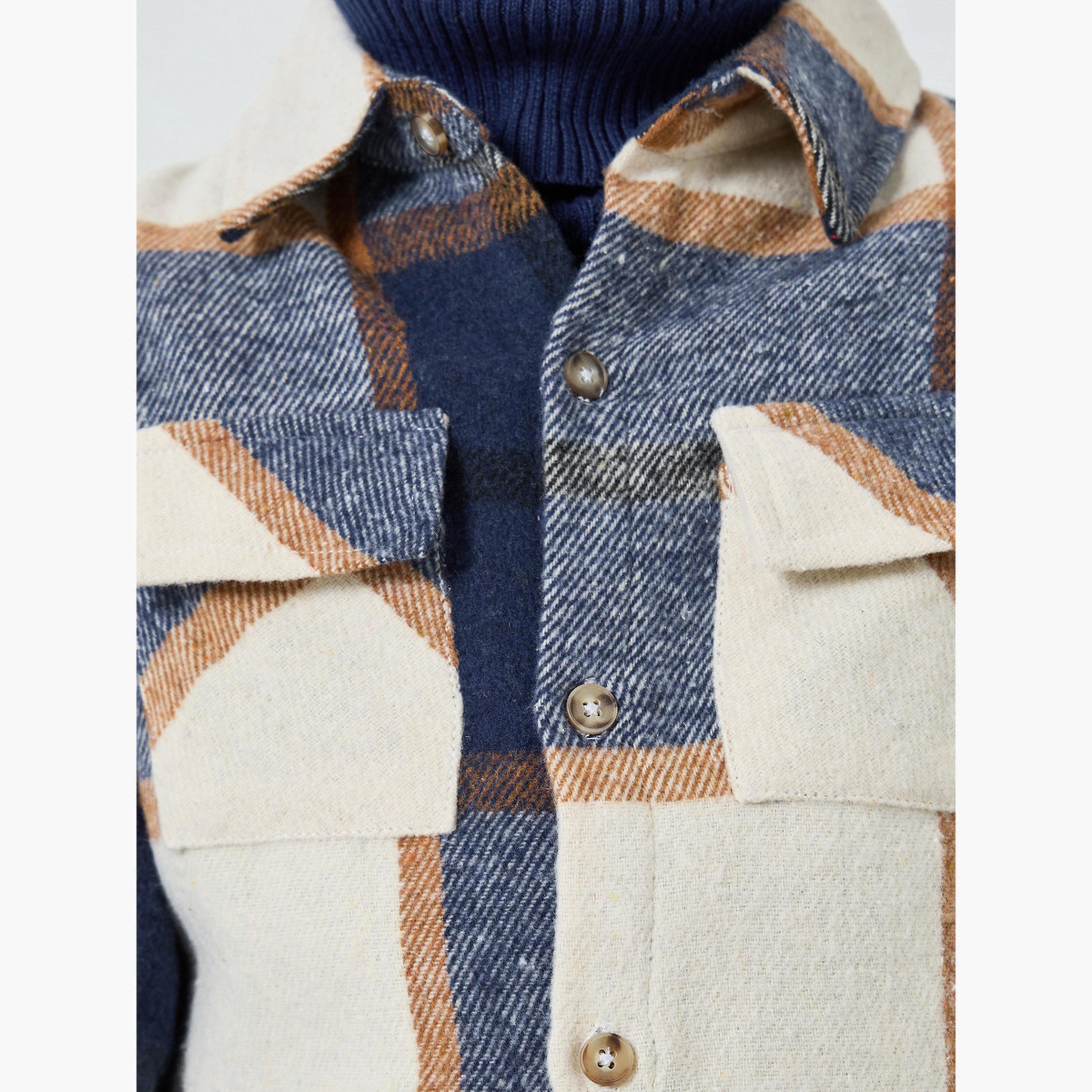 Styli Boys Blue Plaid Jacket-boys-clothing-jacketsandcoats-image-5