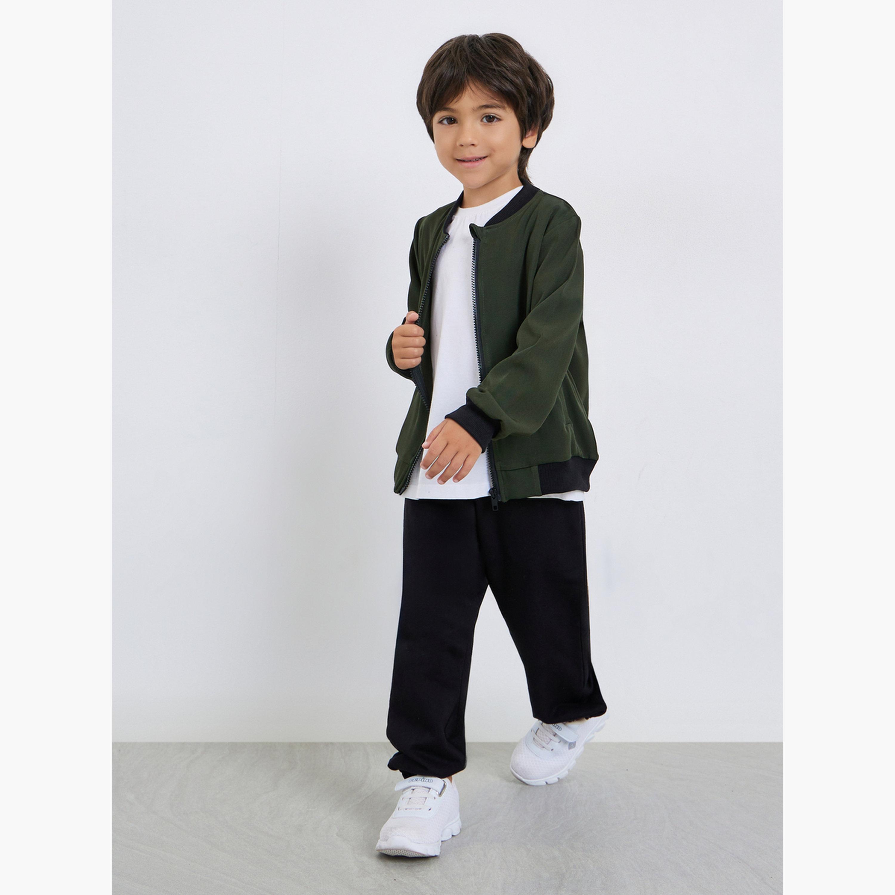 Styli Boys Zip Up Bomber Jacket-boys-clothing-jacketsandcoats-image-2