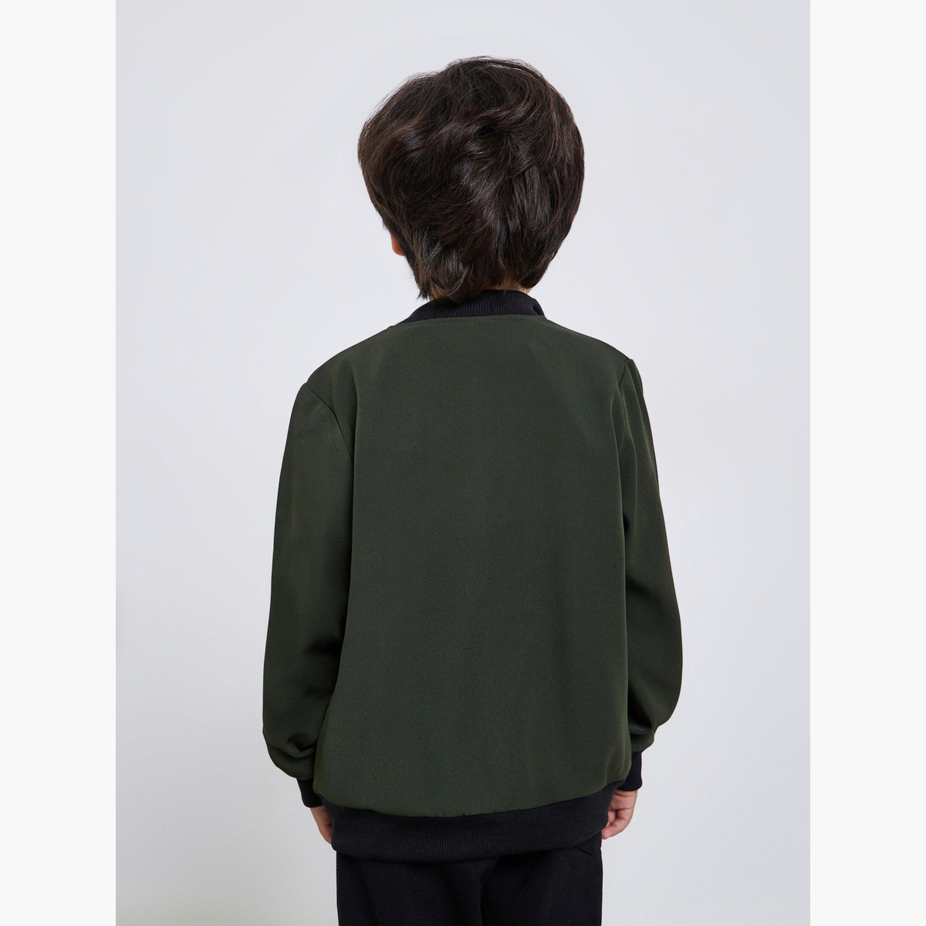 Styli Boys Zip Up Bomber Jacket-boys-clothing-jacketsandcoats-image-4