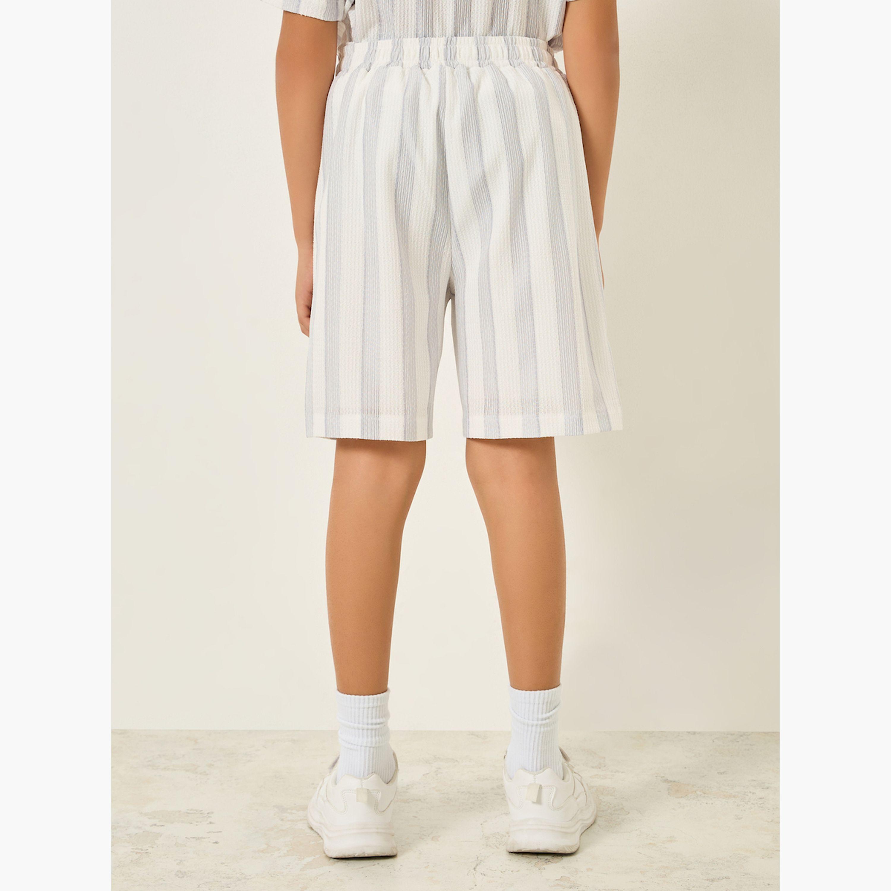 شورت أطفال محبوك ومخطط-boys-clothing-bottoms-shorts-image-4