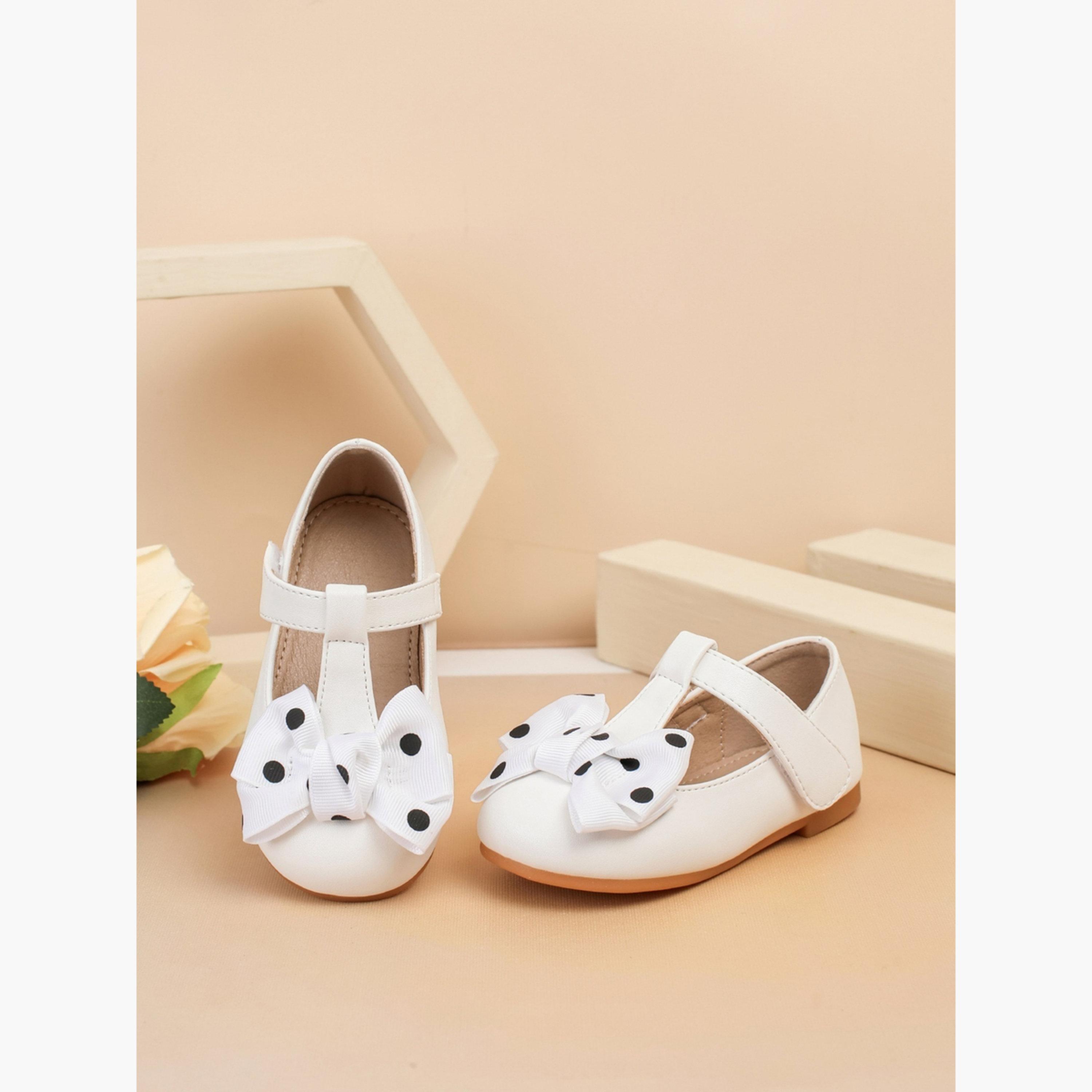 Take Two Girls Polka Dot Bow Decoration Shoes-girls-shoes-ballerinas-image-4