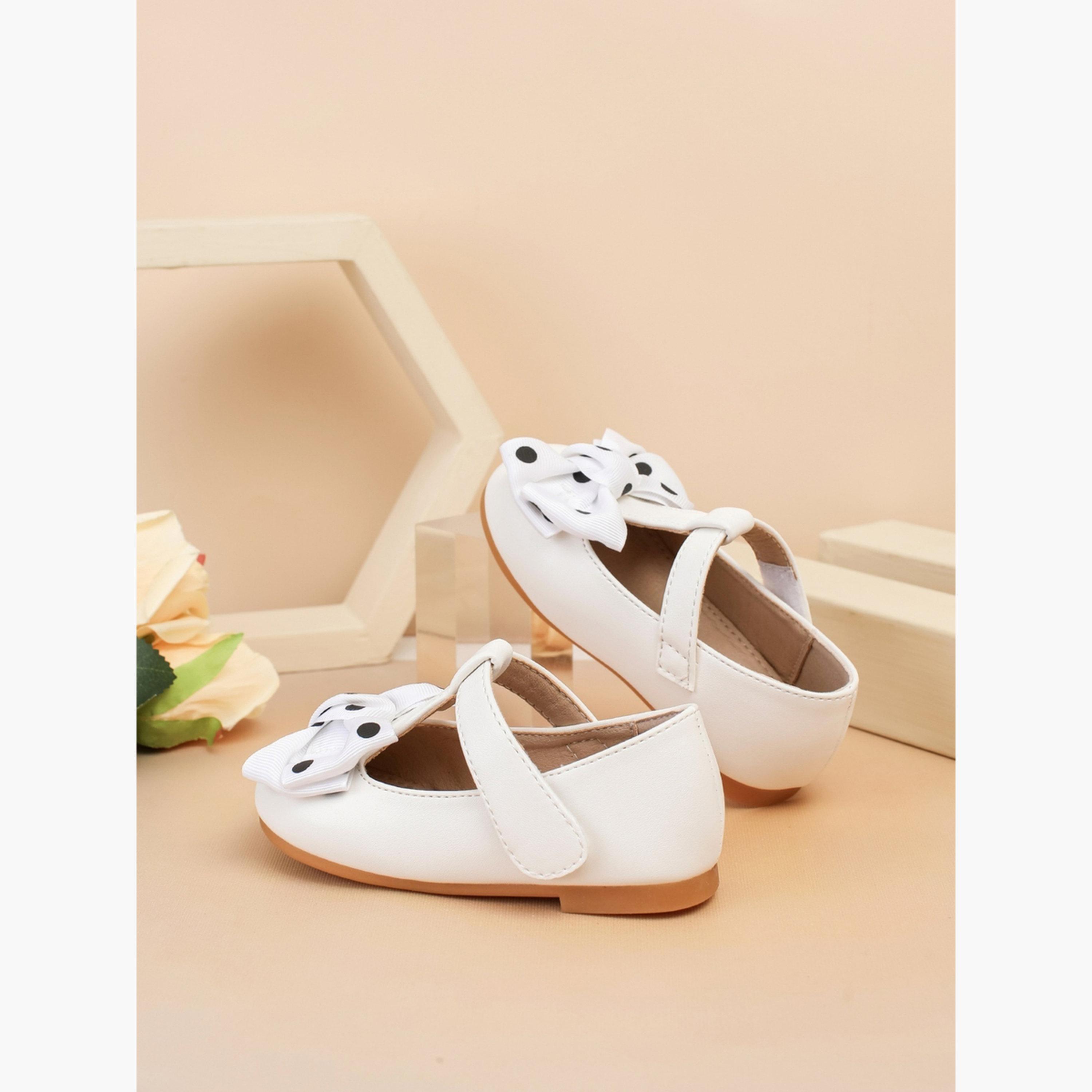 Take Two Girls Polka Dot Bow Decoration Shoes-girls-shoes-ballerinas-image-5