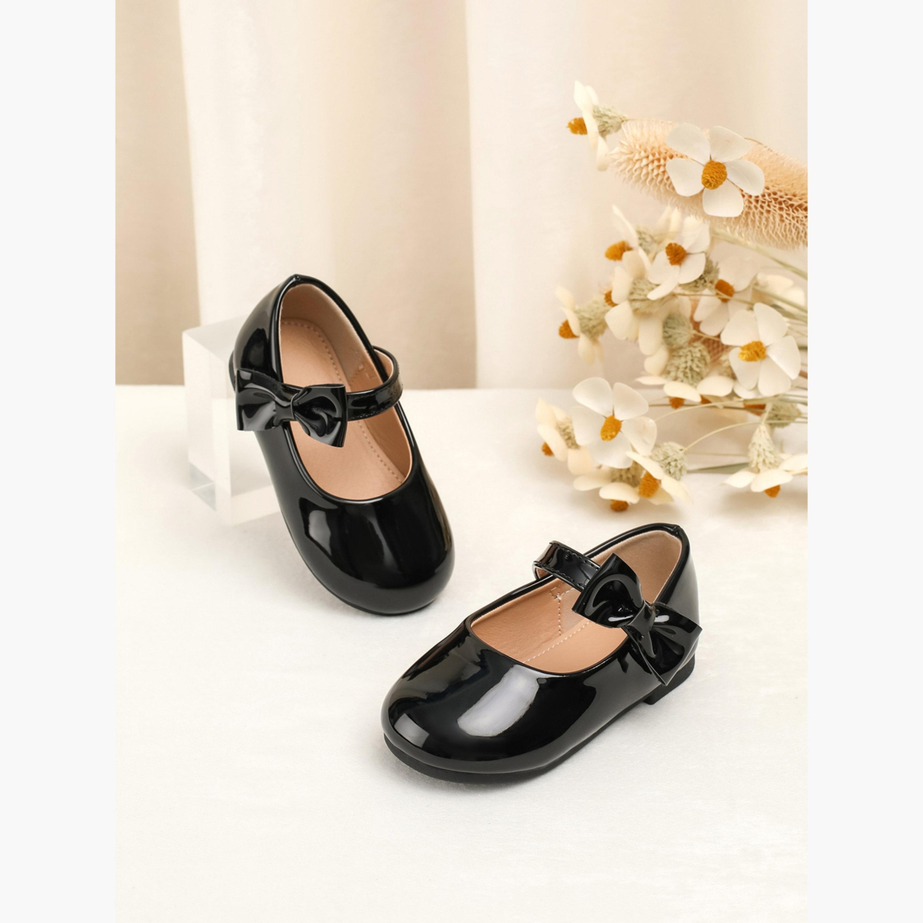 Take Two Girls Black Bow Decoration Ballerina Shoes-girls-shoes-ballerinas-image-3