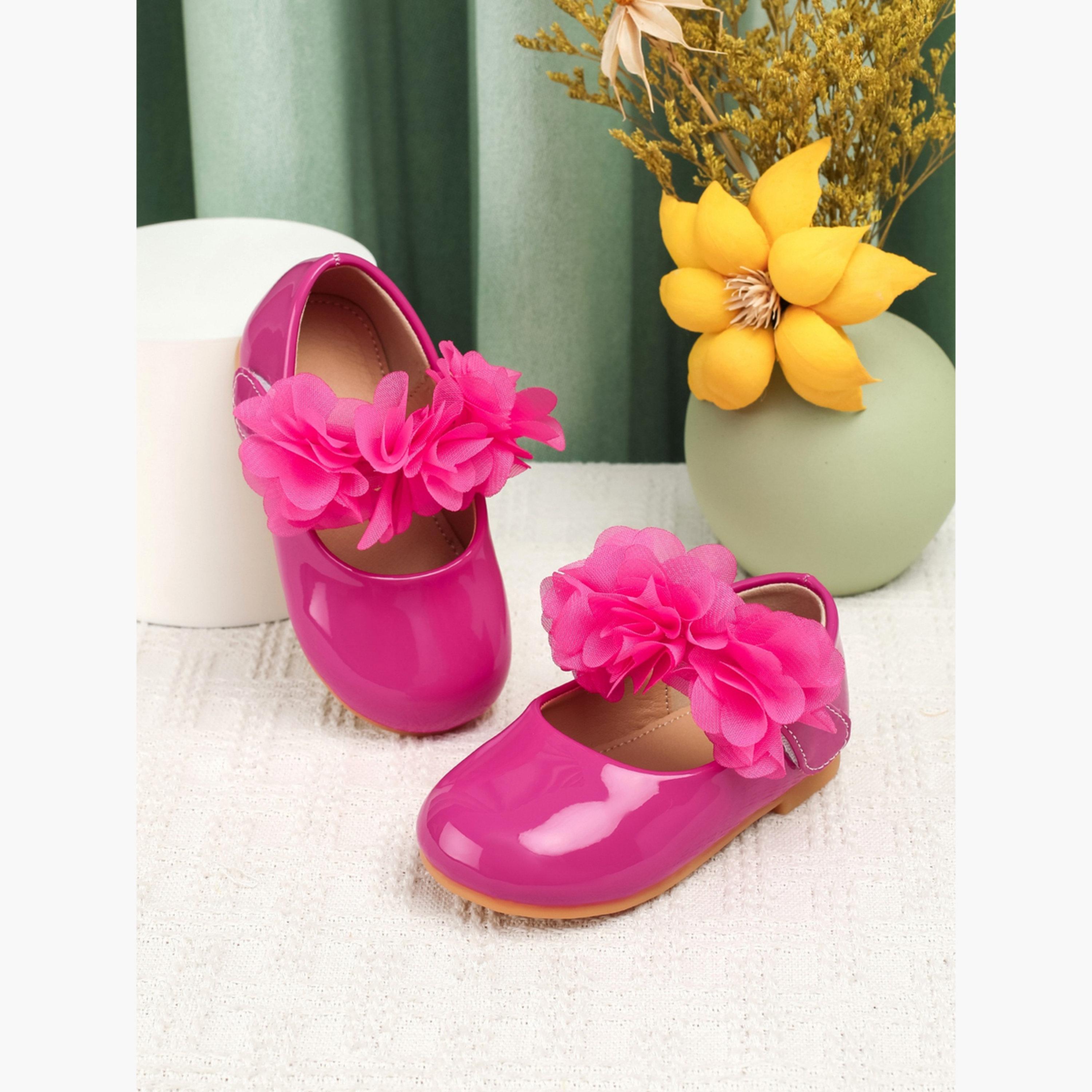حذاء باليرينا فلات بتزيين زهرة-girls-shoes-ballerinas-image-4