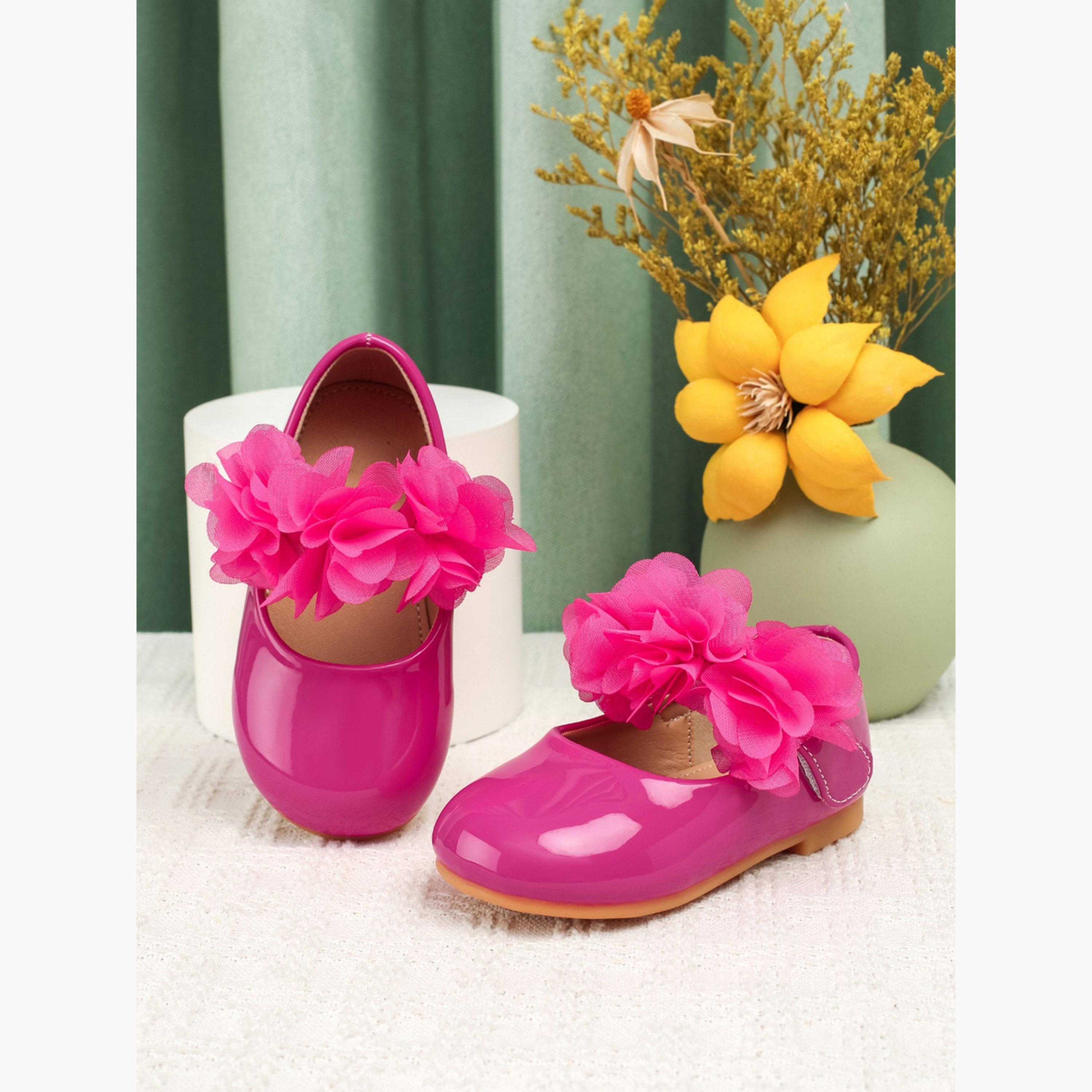 حذاء باليرينا فلات بتزيين زهرة-girls-shoes-ballerinas-image-5