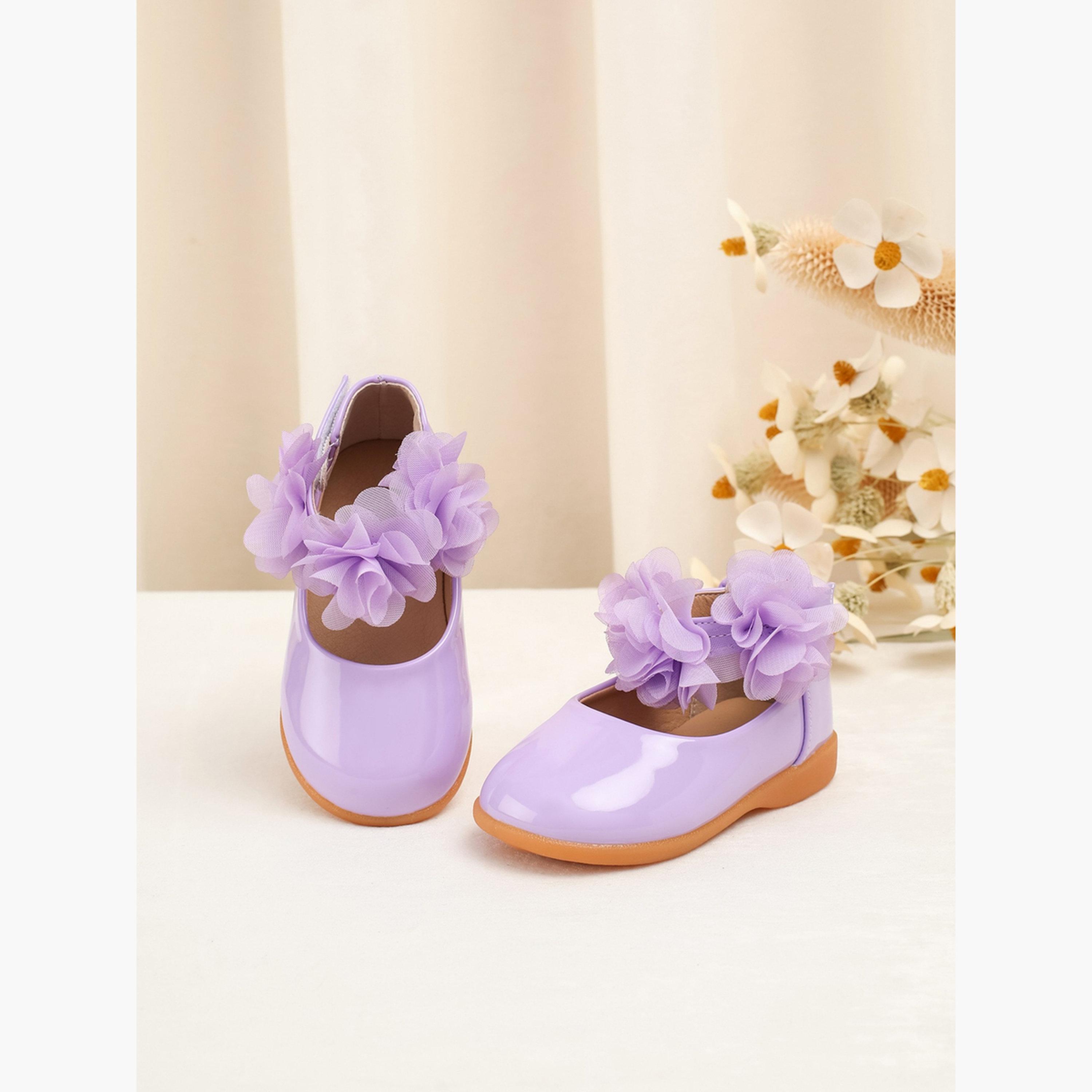 حذاء باليرينا فلات بتزيين زهرة-girls-shoes-ballerinas-image-4