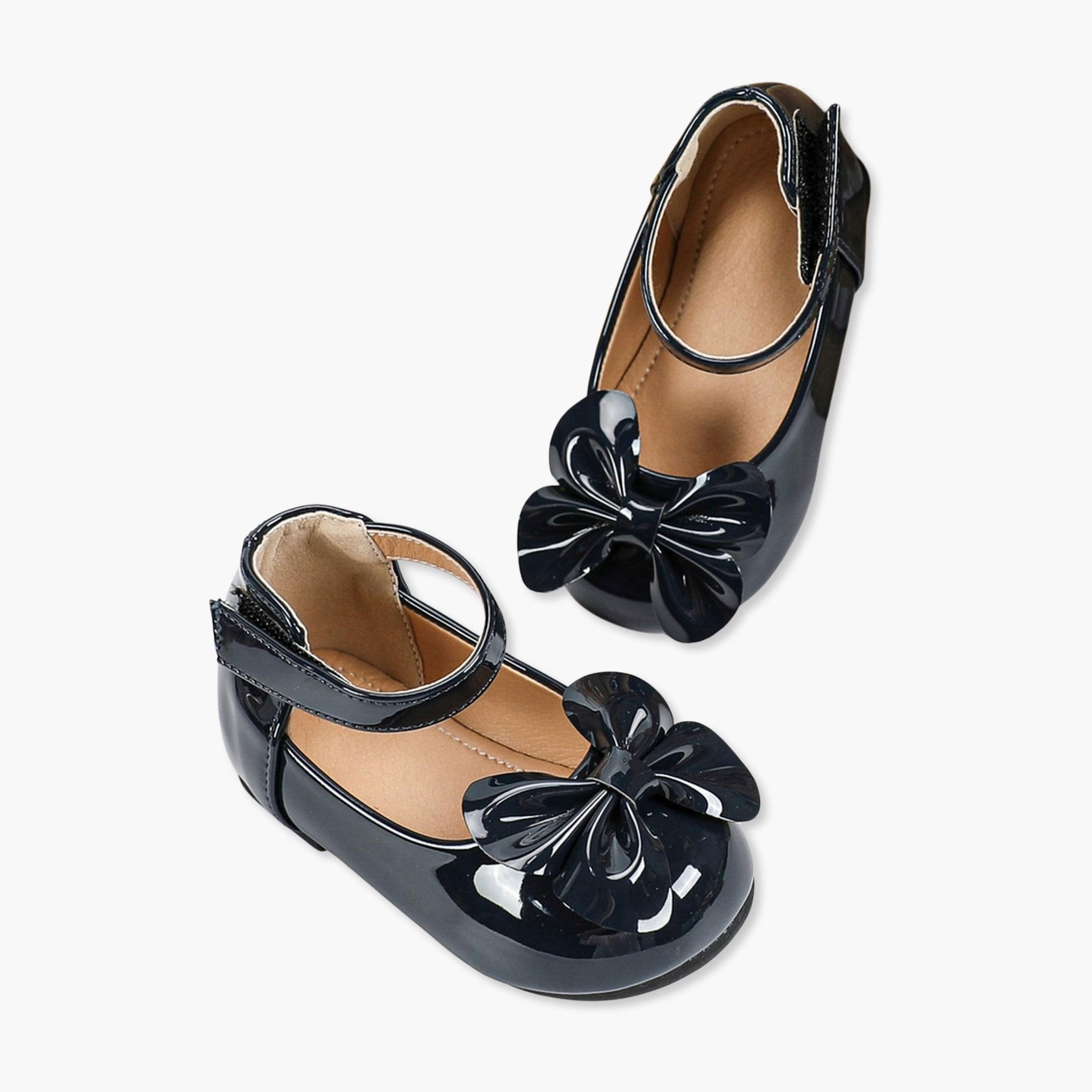 حذاء باليرينا سادة بتزيين فيونكة-girls-shoes-ballerinas-image-1