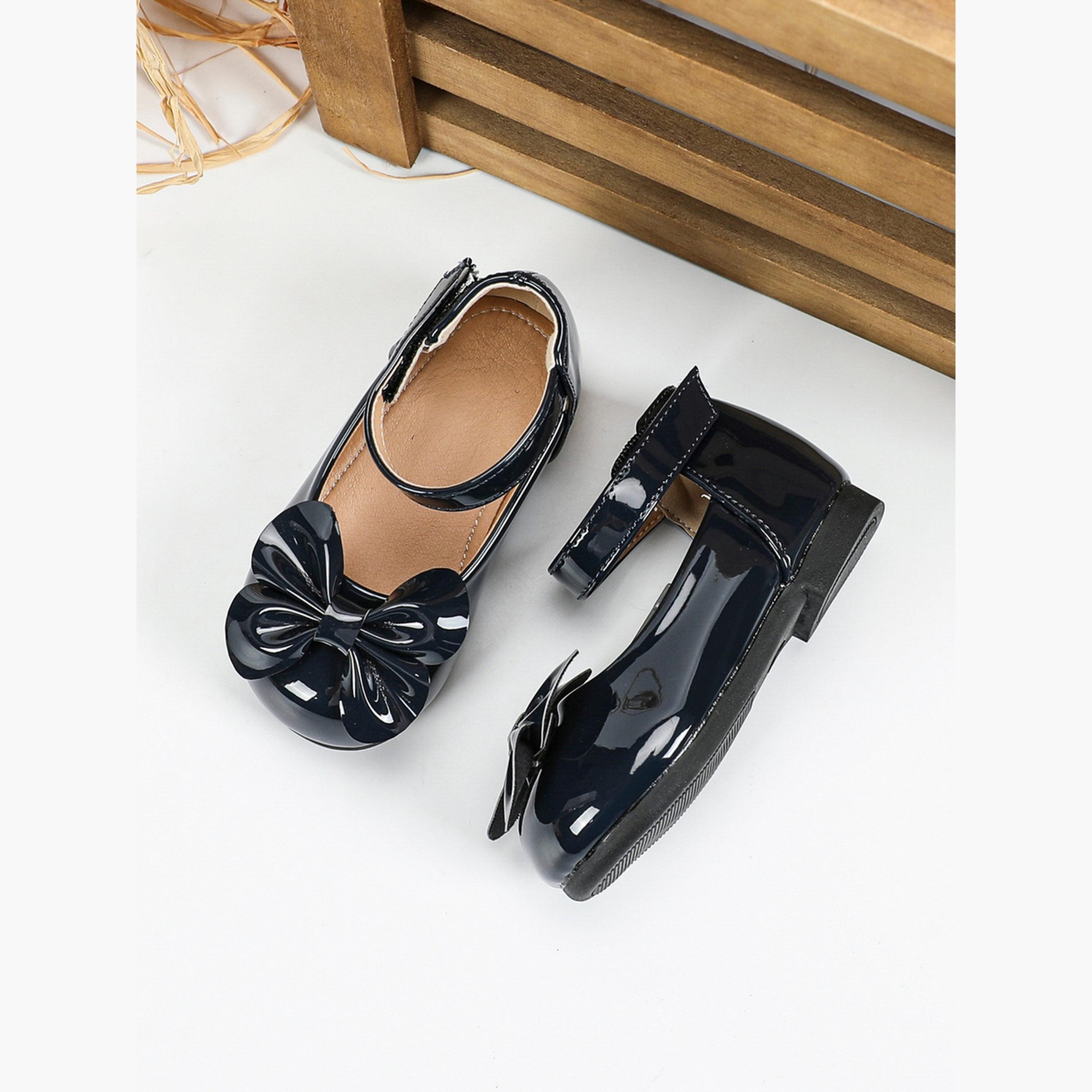 حذاء باليرينا سادة بتزيين فيونكة-girls-shoes-ballerinas-image-2