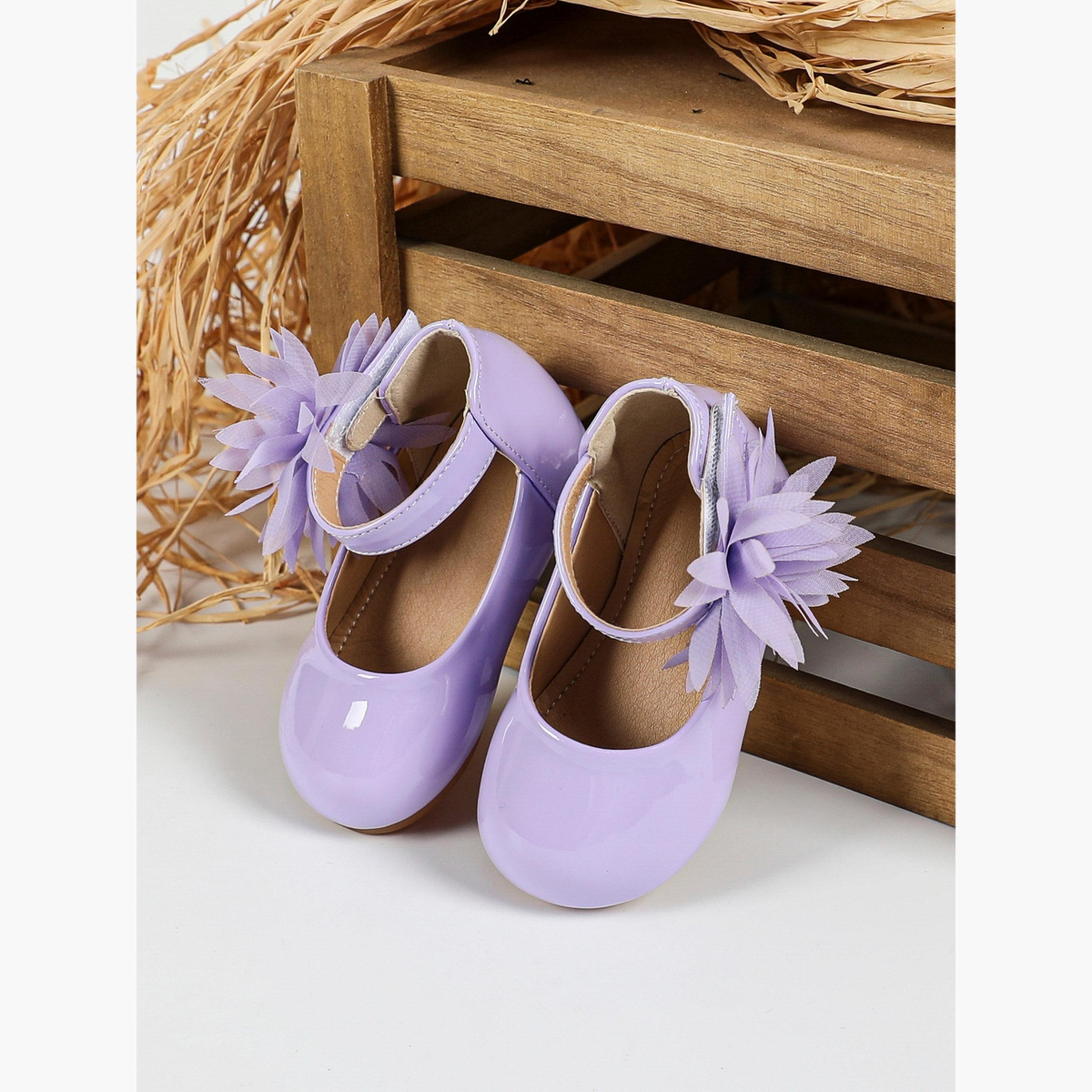 حذاء باليرينا سادة بتزيين فيونكة-girls-shoes-ballerinas-image-2