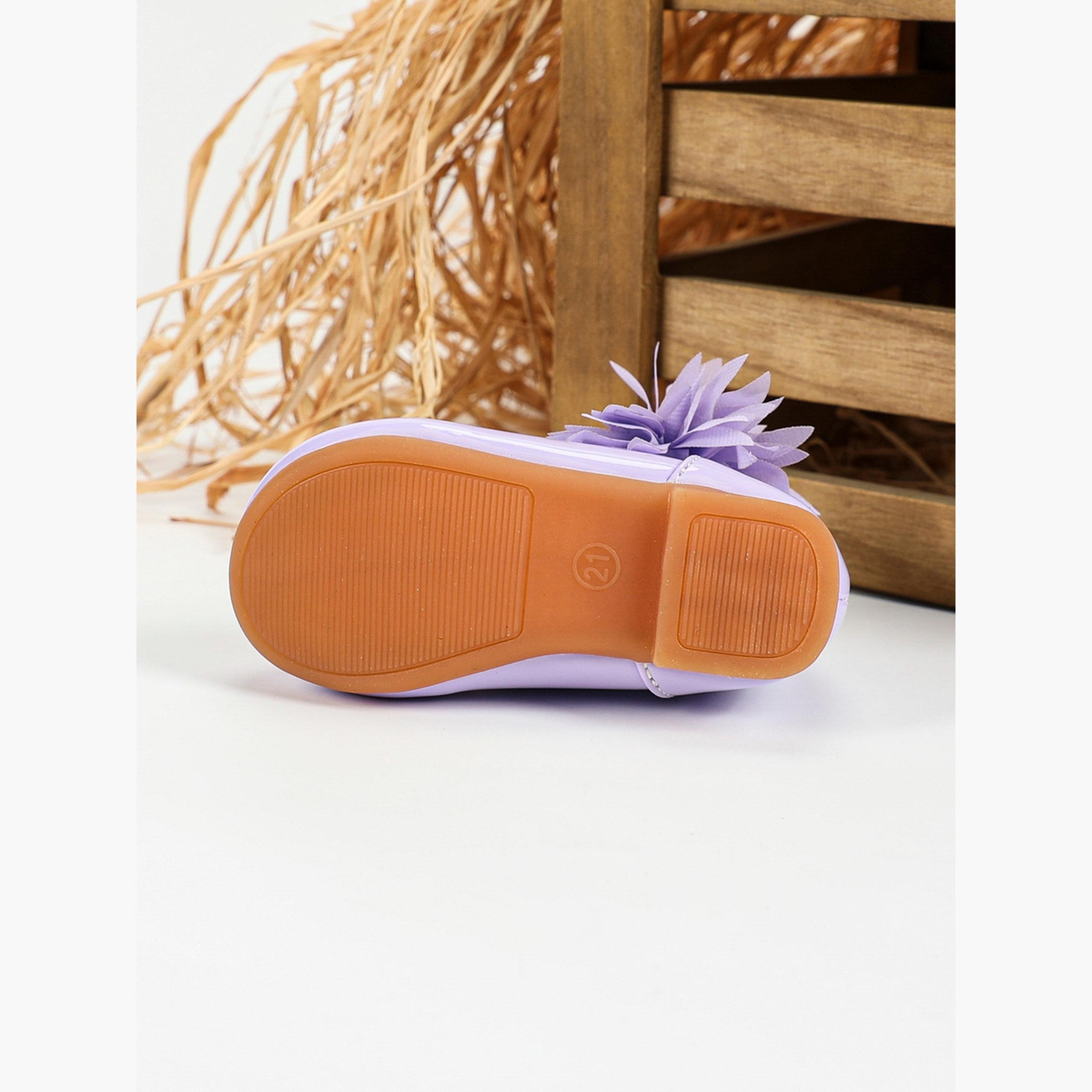 Take Two Girls Solid Bow Decoration Ballerina Shoes-girls-shoes-ballerinas-image-6