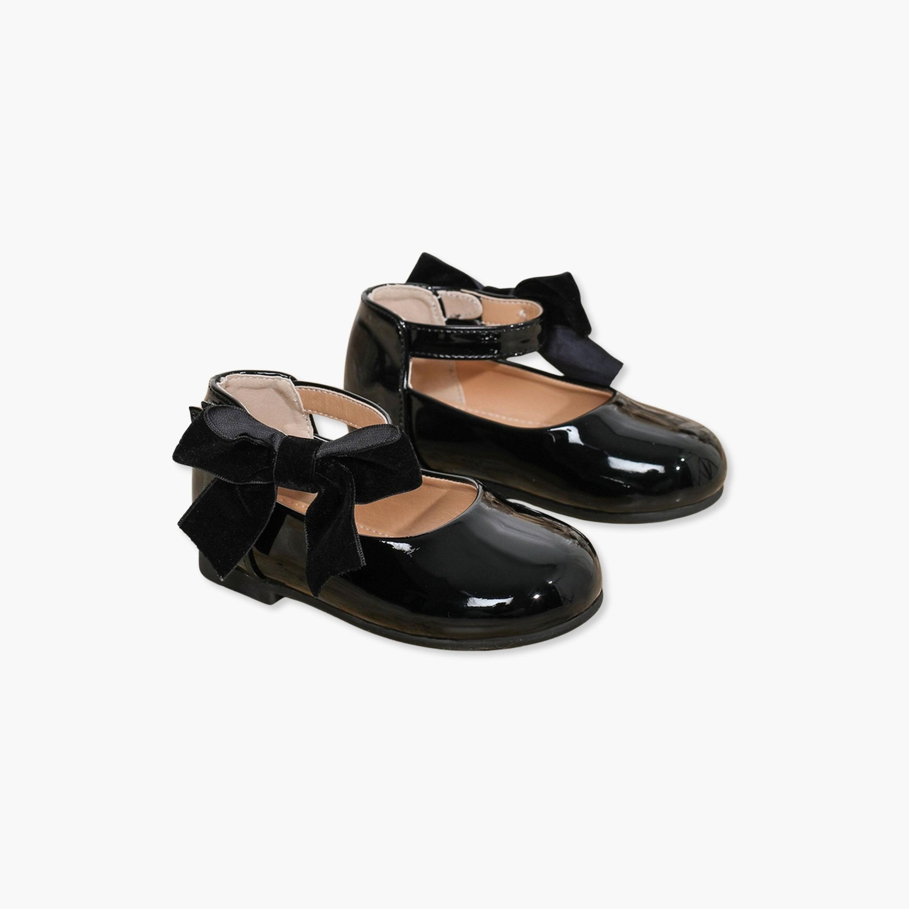 حذاء باليرينا سادة بتزيين فيونكة-girls-shoes-ballerinas-image-1