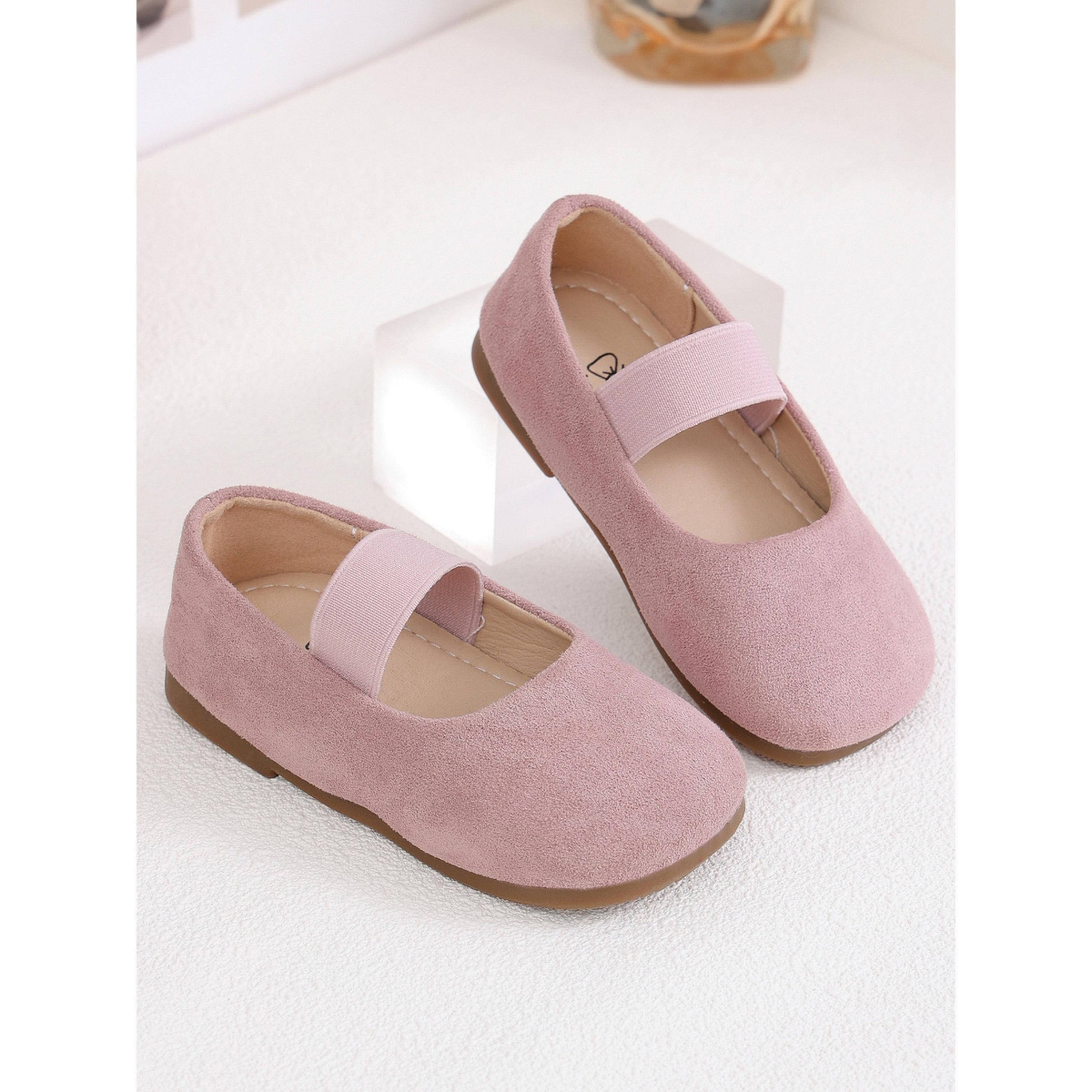 حذاء باليرينا بناتي سهل الارتداء شمواه ليلكي-girls-shoes-ballerinas-image-3