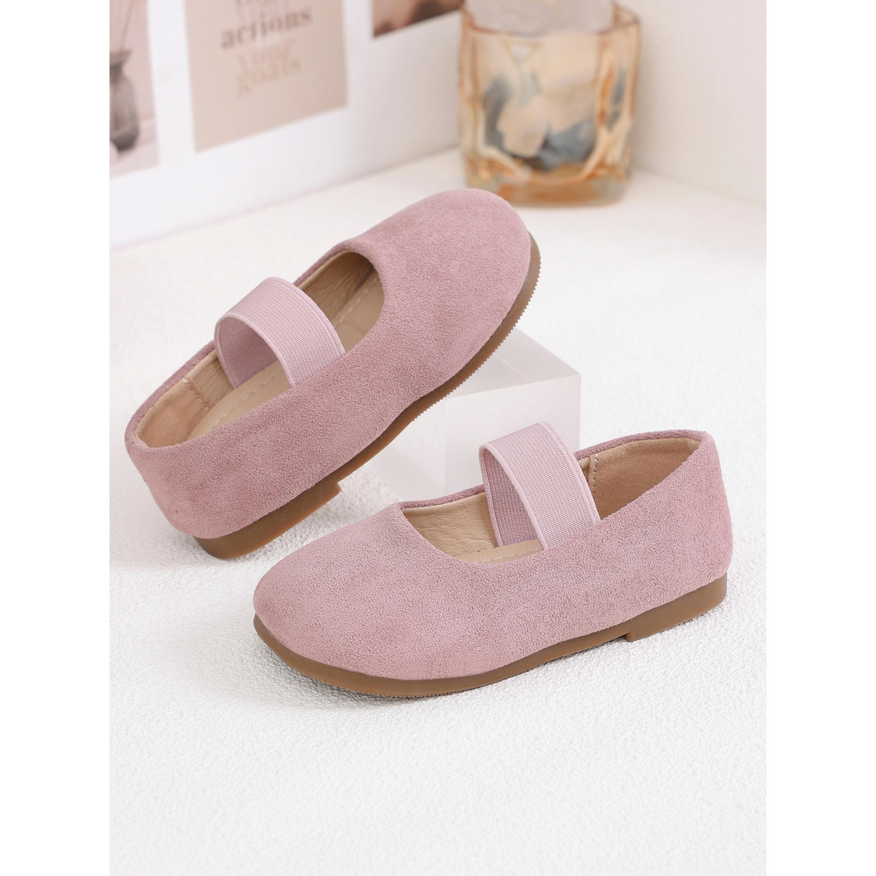 حذاء باليرينا بناتي سهل الارتداء شمواه ليلكي-girls-shoes-ballerinas-image-4