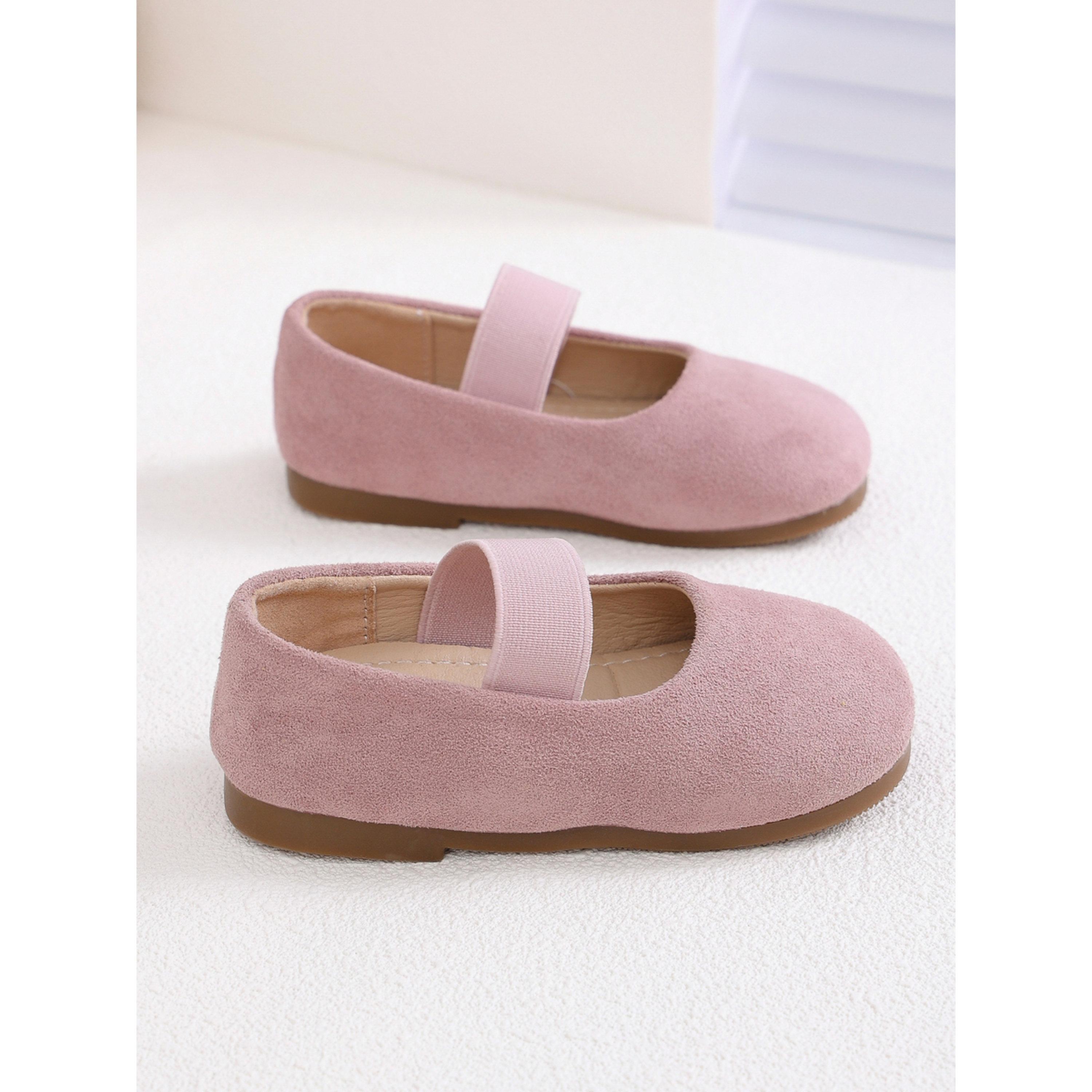 حذاء باليرينا بناتي سهل الارتداء شمواه ليلكي-girls-shoes-ballerinas-image-5