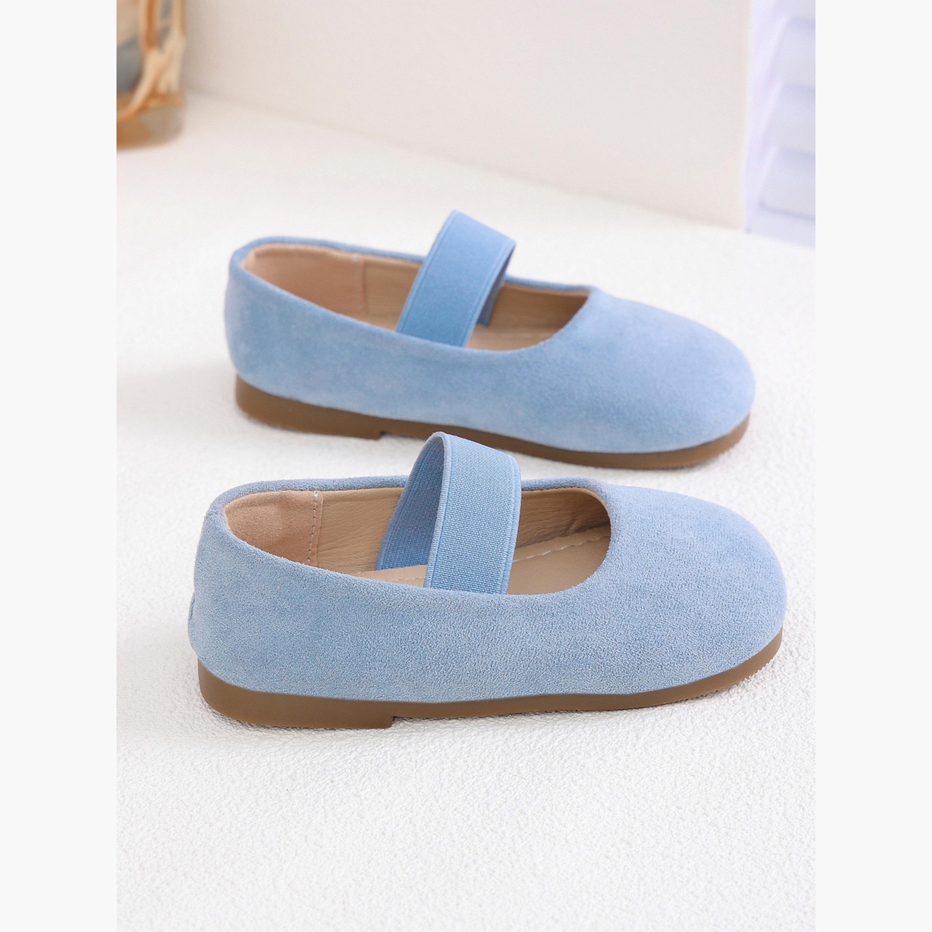 Take Two Girls Solid Suede Slip-On Ballerinas-girls-shoes-ballerinas-image-3