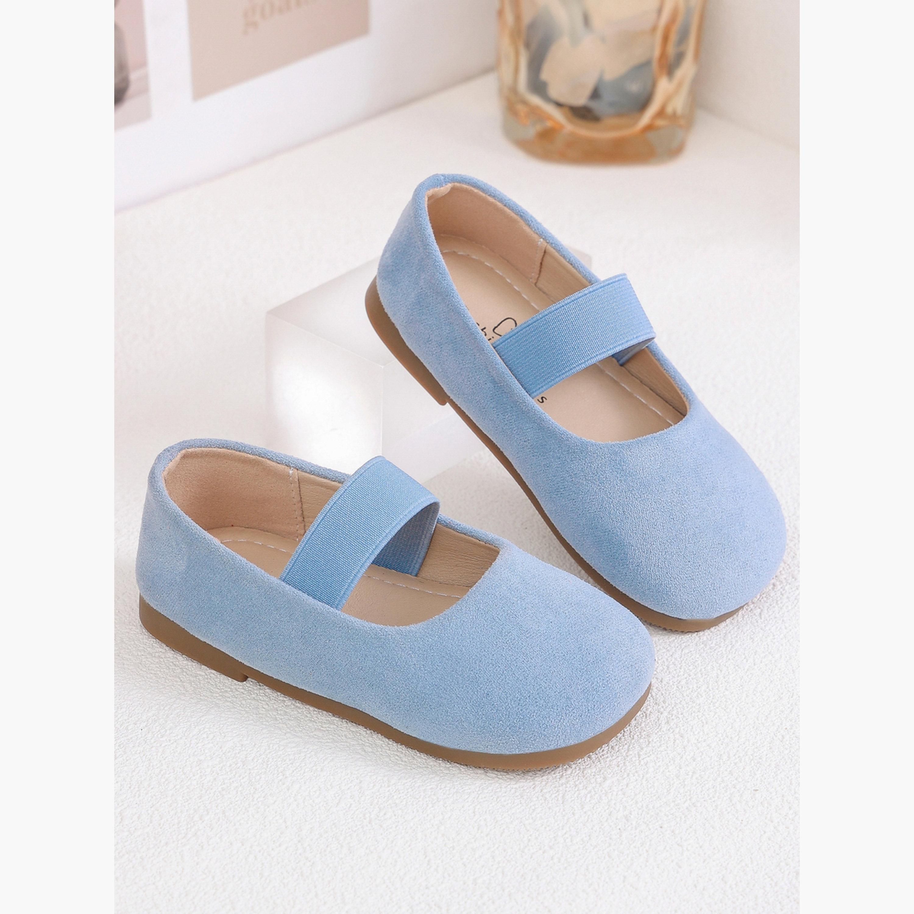 Take Two Girls Solid Suede Slip-On Ballerinas-girls-shoes-ballerinas-image-4