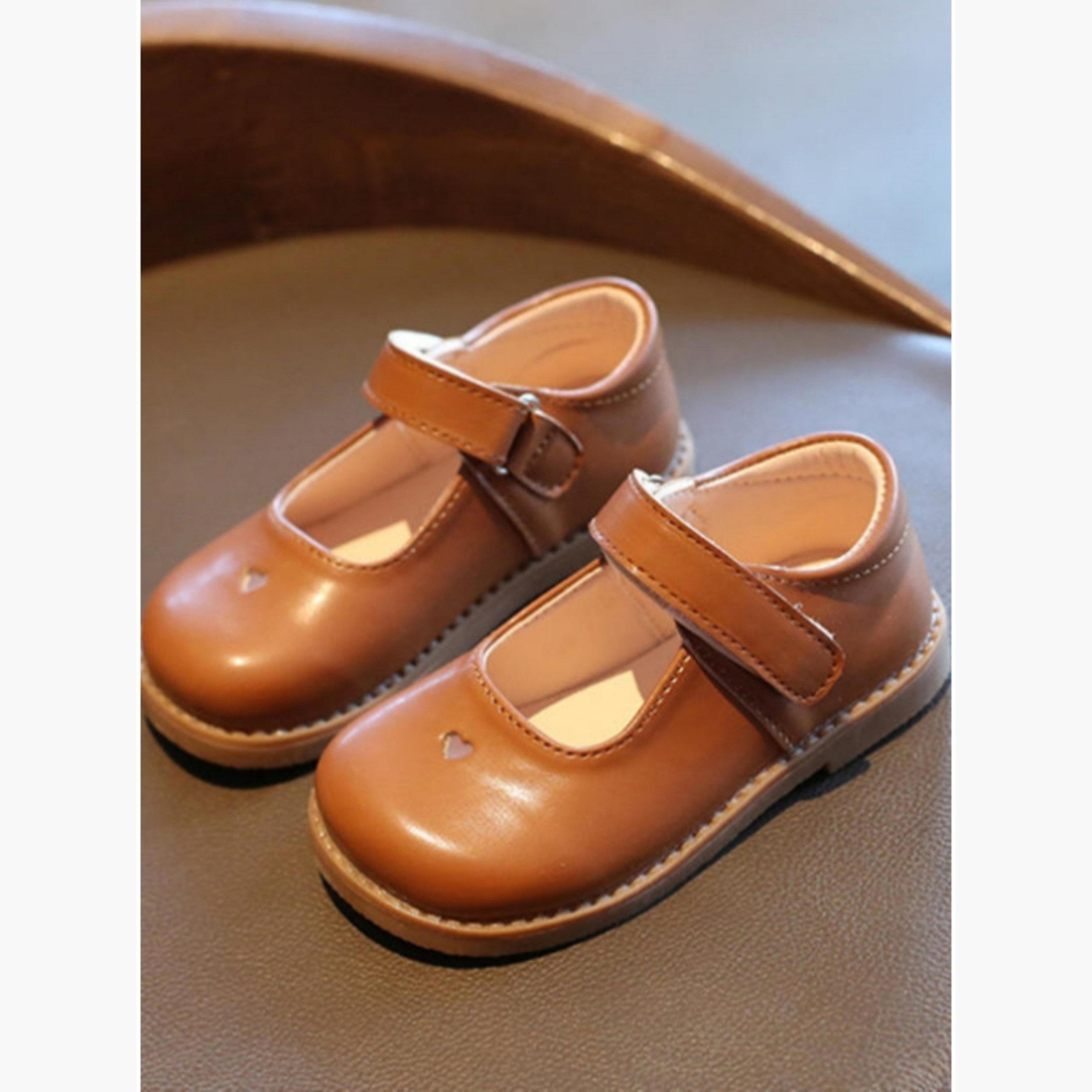 Take Two Girls Bronze Solid Mary Jane Shoes-girls-shoes-ballerinas-image-2