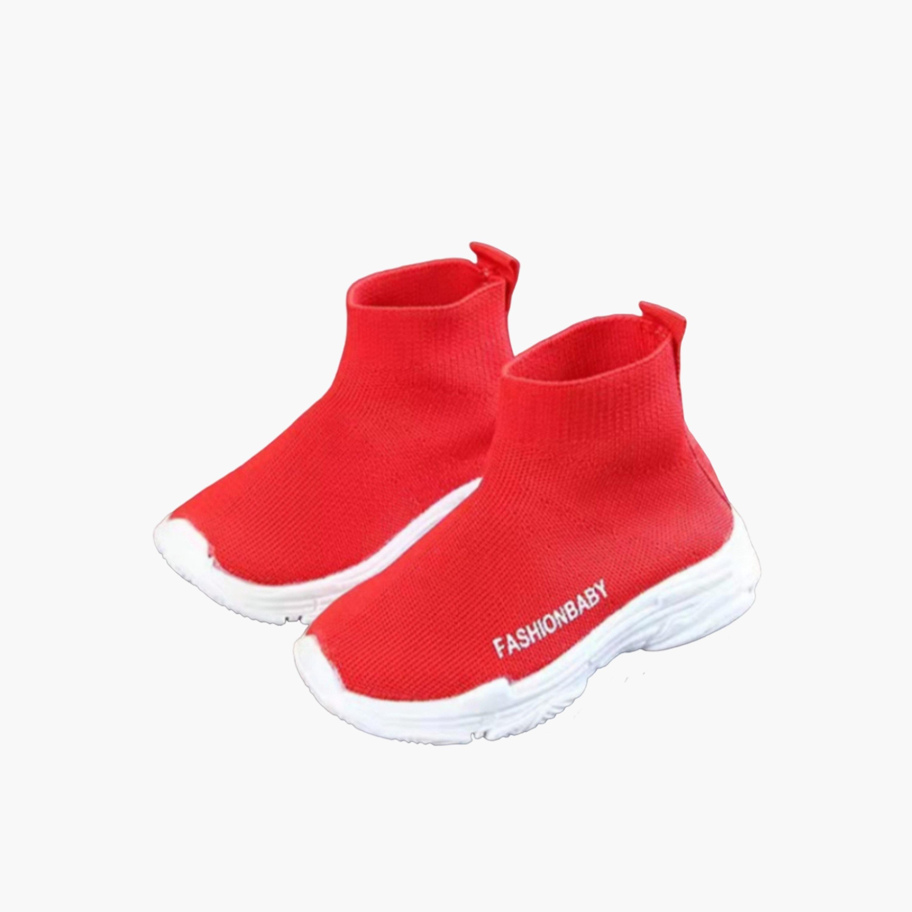 Take Two Girls Solid Red Slip-On Sneakers-girls-shoes-sneakers-image-1