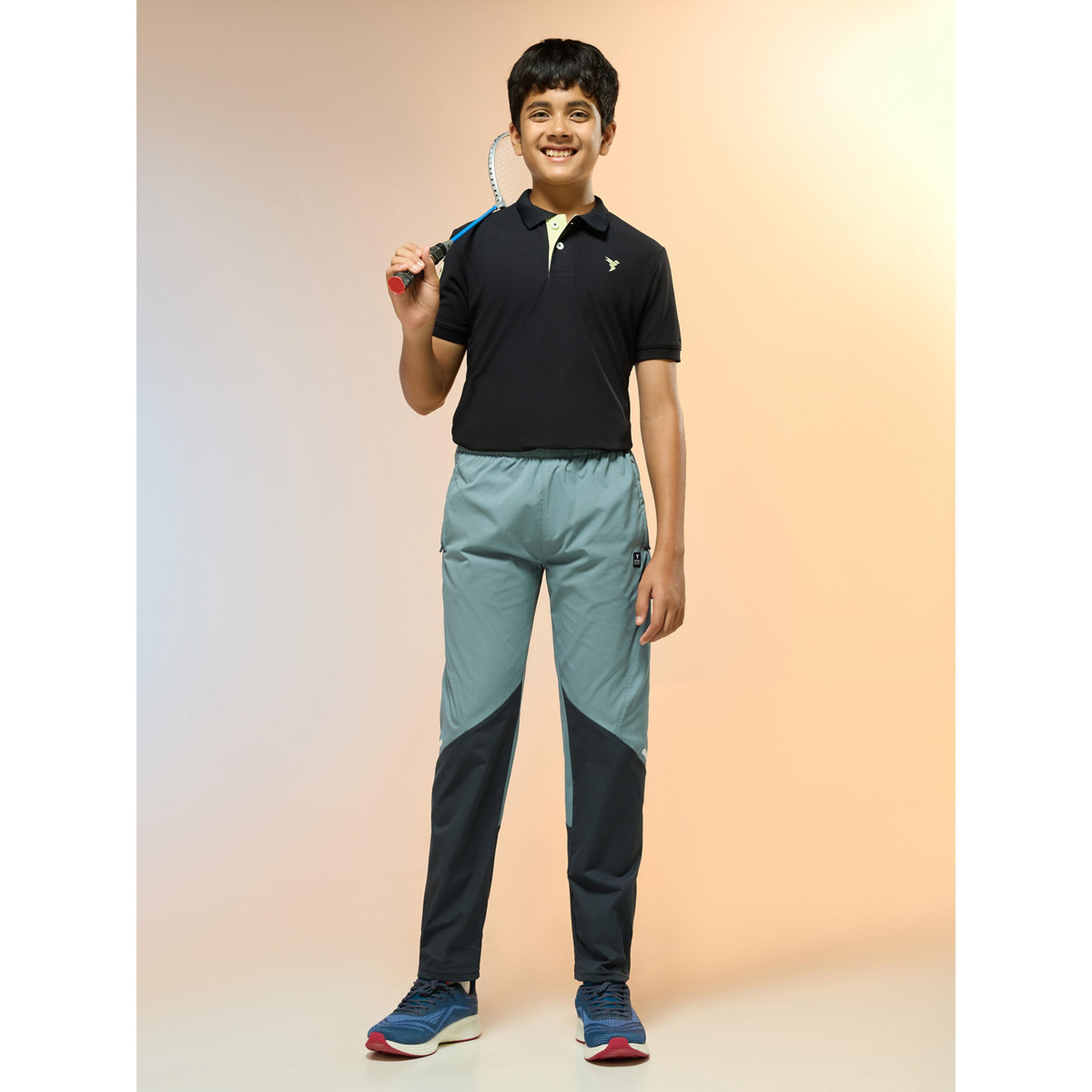 Technosport Boys Color Block Slim Fit Sports Track Pants-boys-clothing-bottoms-joggersandtrackpants-image-2