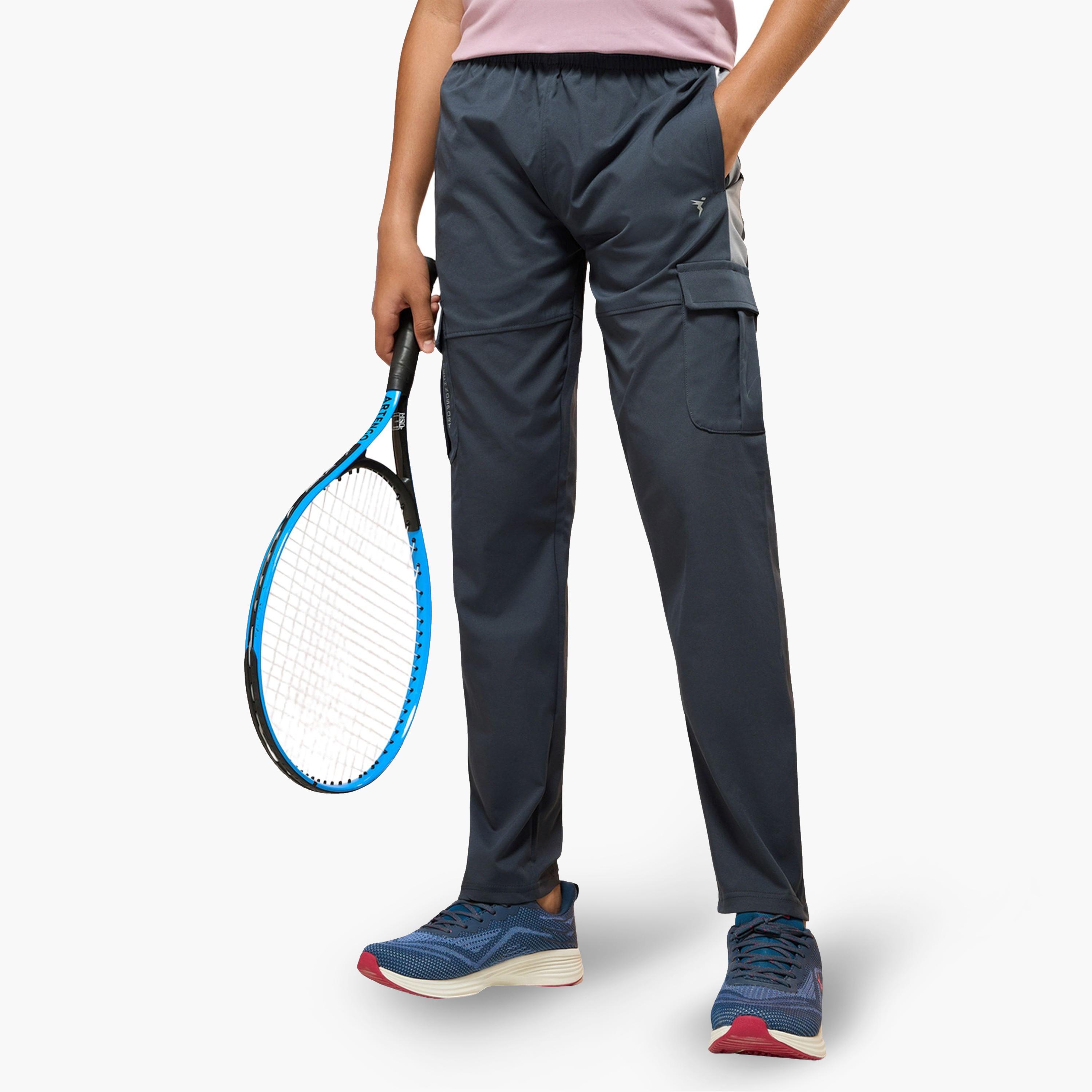 Technosport Boys Straight Fit Cargo Trackpants with TS FLEXI-boys-clothing-bottoms-joggersandtrackpants-image-1