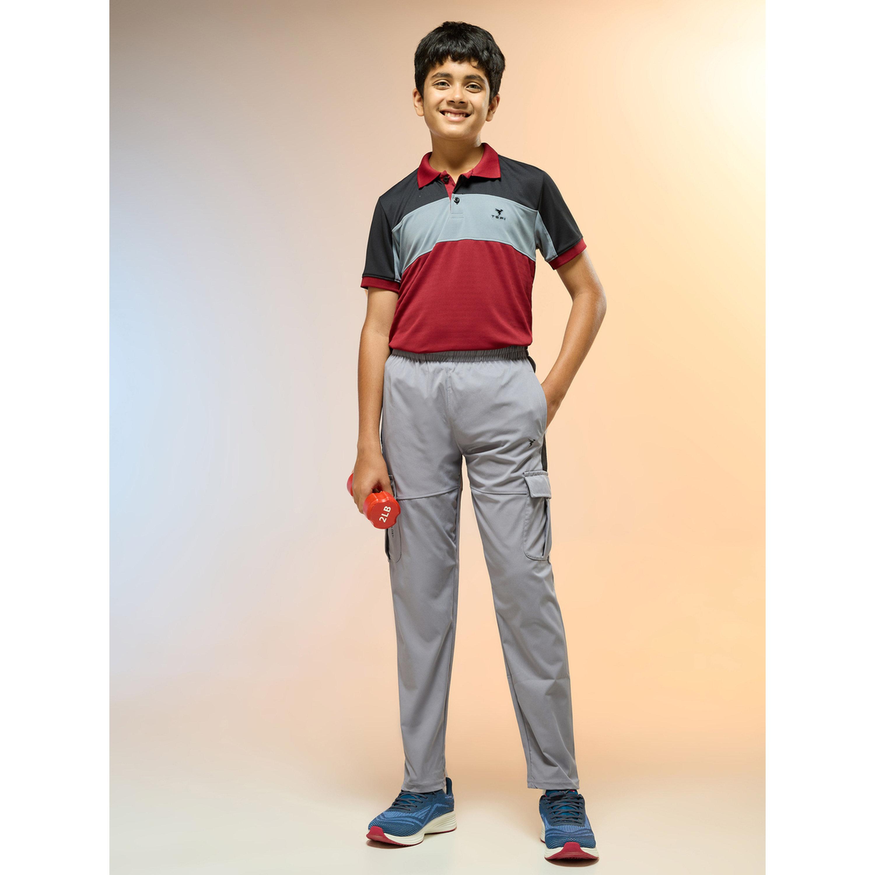 Technosport Boys Straight Fit Cargo Trackpants with TS FLEXI-boys-clothing-bottoms-joggersandtrackpants-image-3
