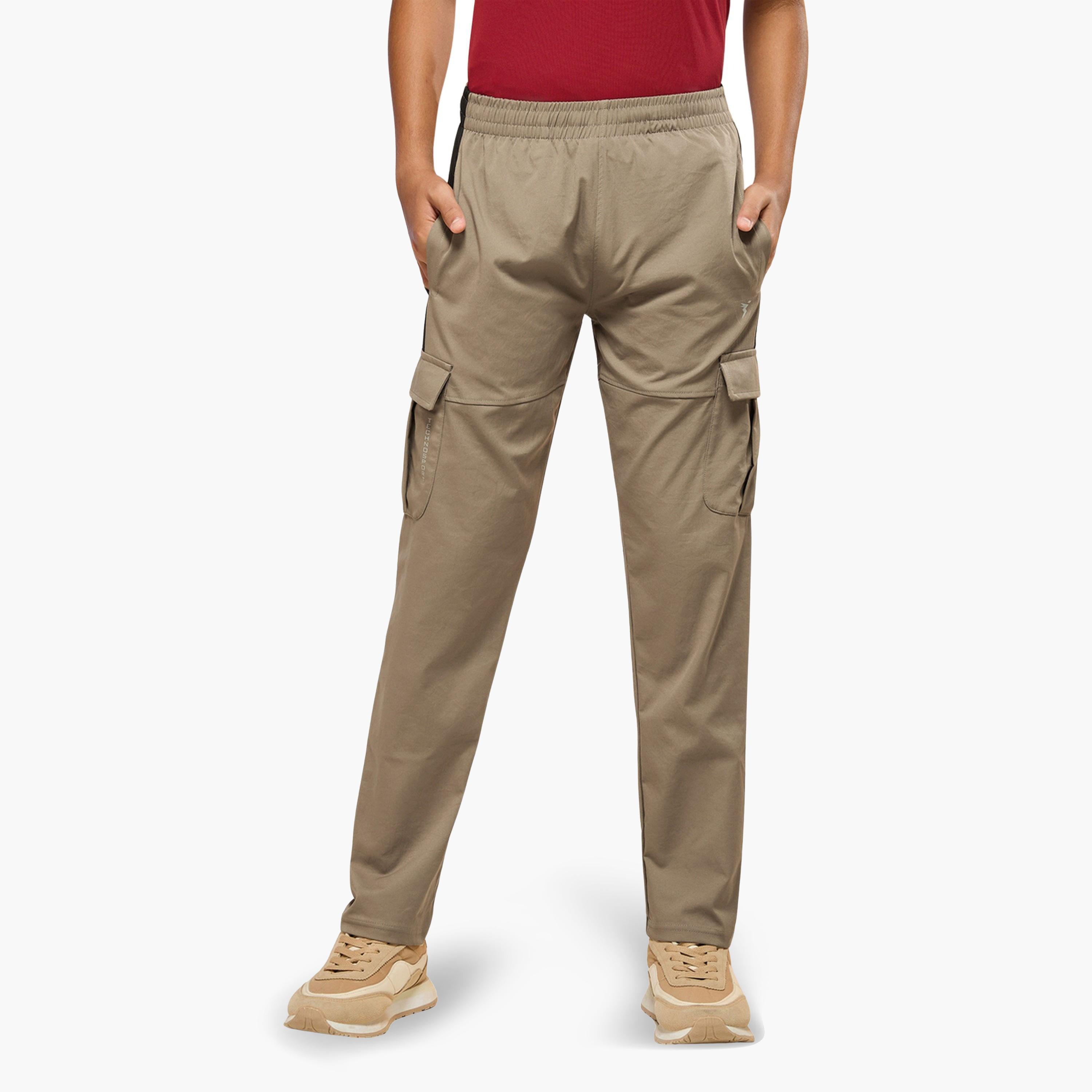 Technosport Boys Straight Fit Cargo Trackpants with TS FLEXI-boys-clothing-bottoms-joggersandtrackpants-image-1