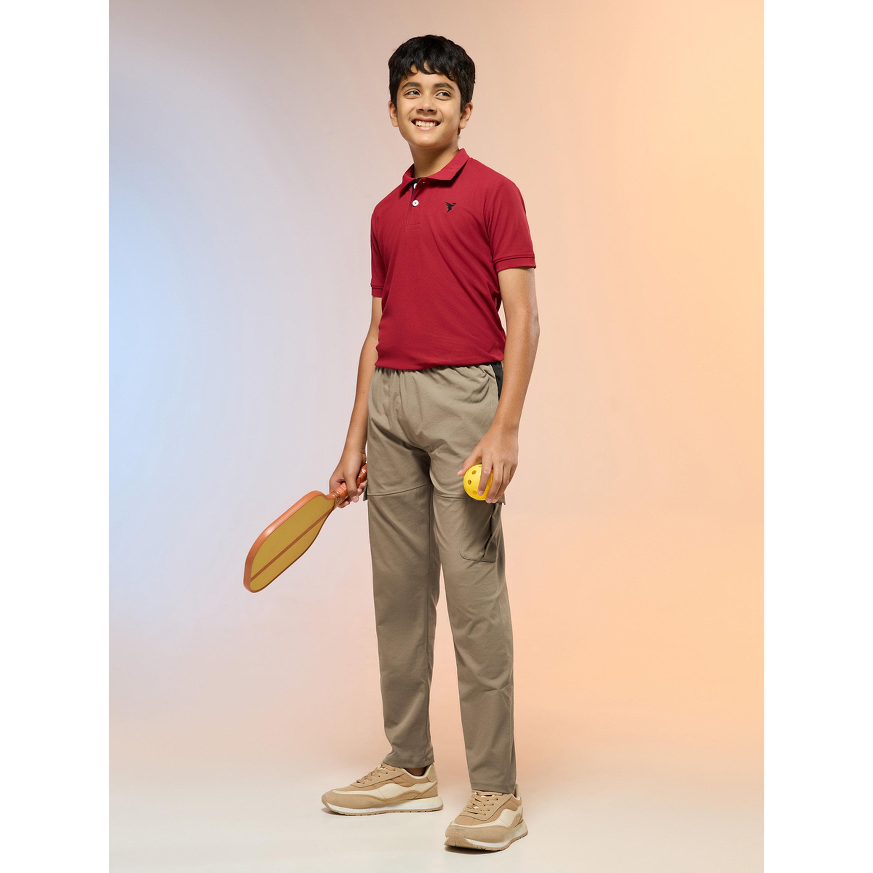 Technosport Boys Straight Fit Cargo Trackpants with TS FLEXI-boys-clothing-bottoms-joggersandtrackpants-image-2