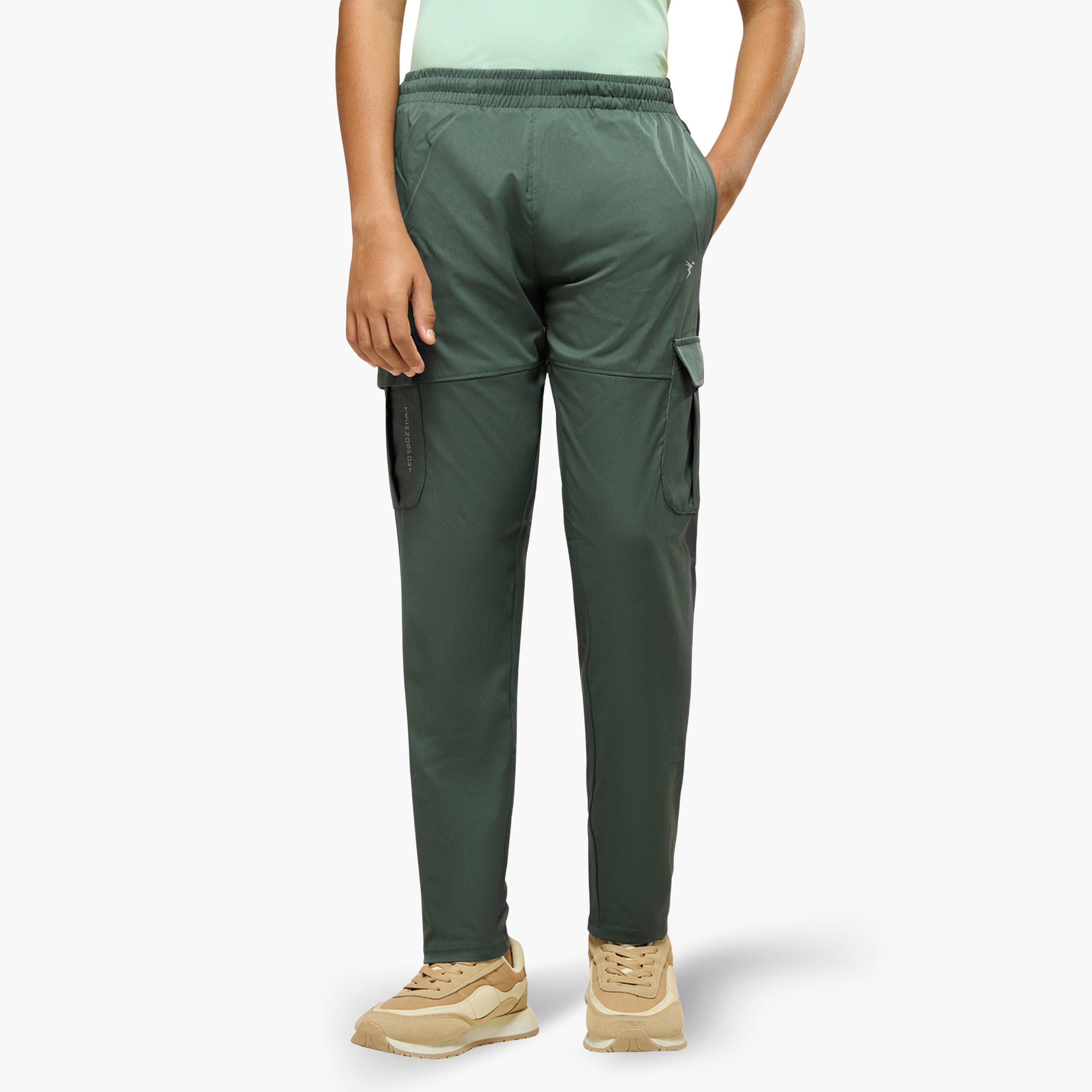 Technosport Boys Straight Fit Cargo Trackpants with TS FLEXI-boys-clothing-bottoms-joggersandtrackpants-image-1