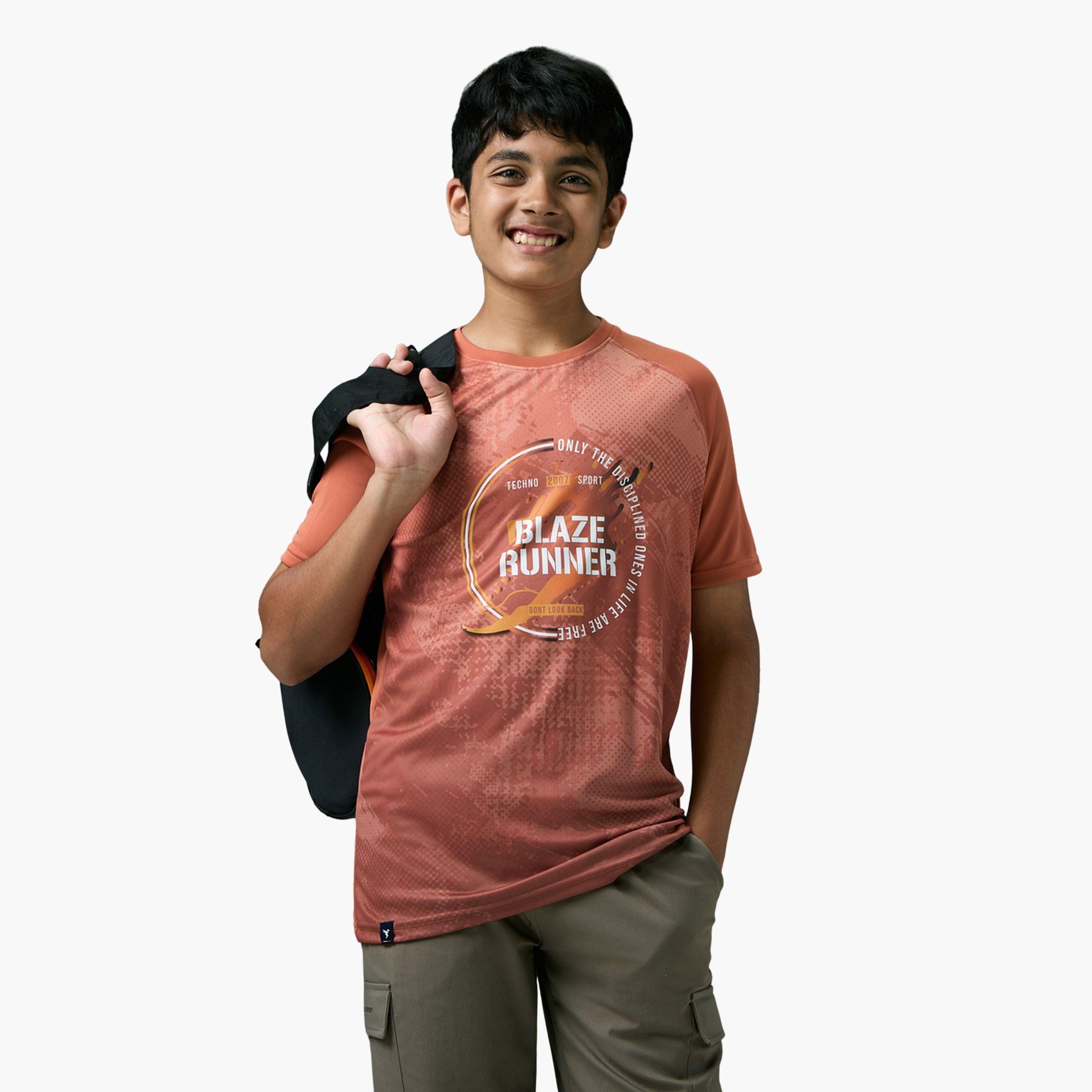 Technosport Boys Slim Fit Printed Sports T-Shirt-boys-clothing-tshirtsandpolos-image-4