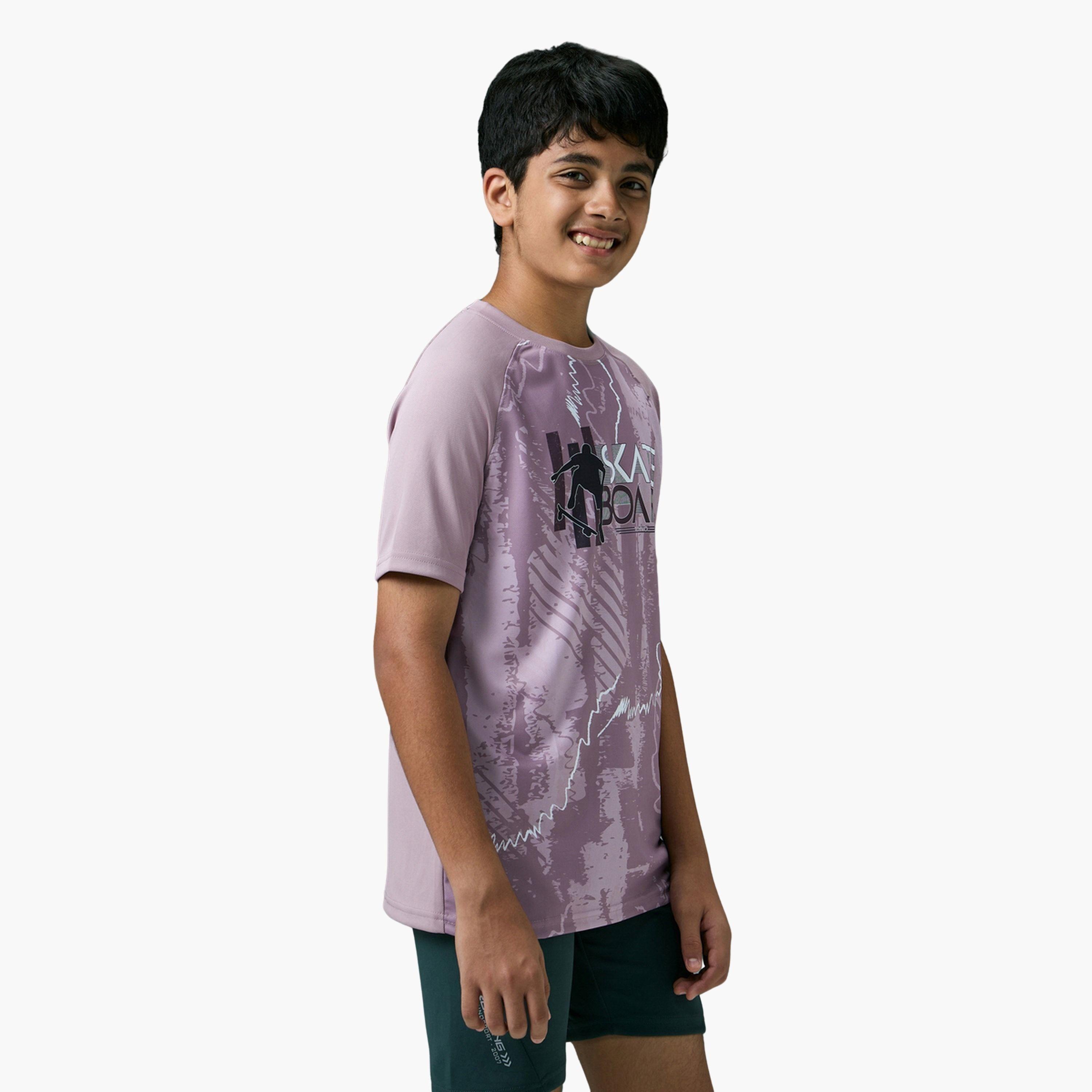 Technosport Boys Slim Fit Printed Sports T-Shirt-boys-clothing-tshirtsandpolos-image-2