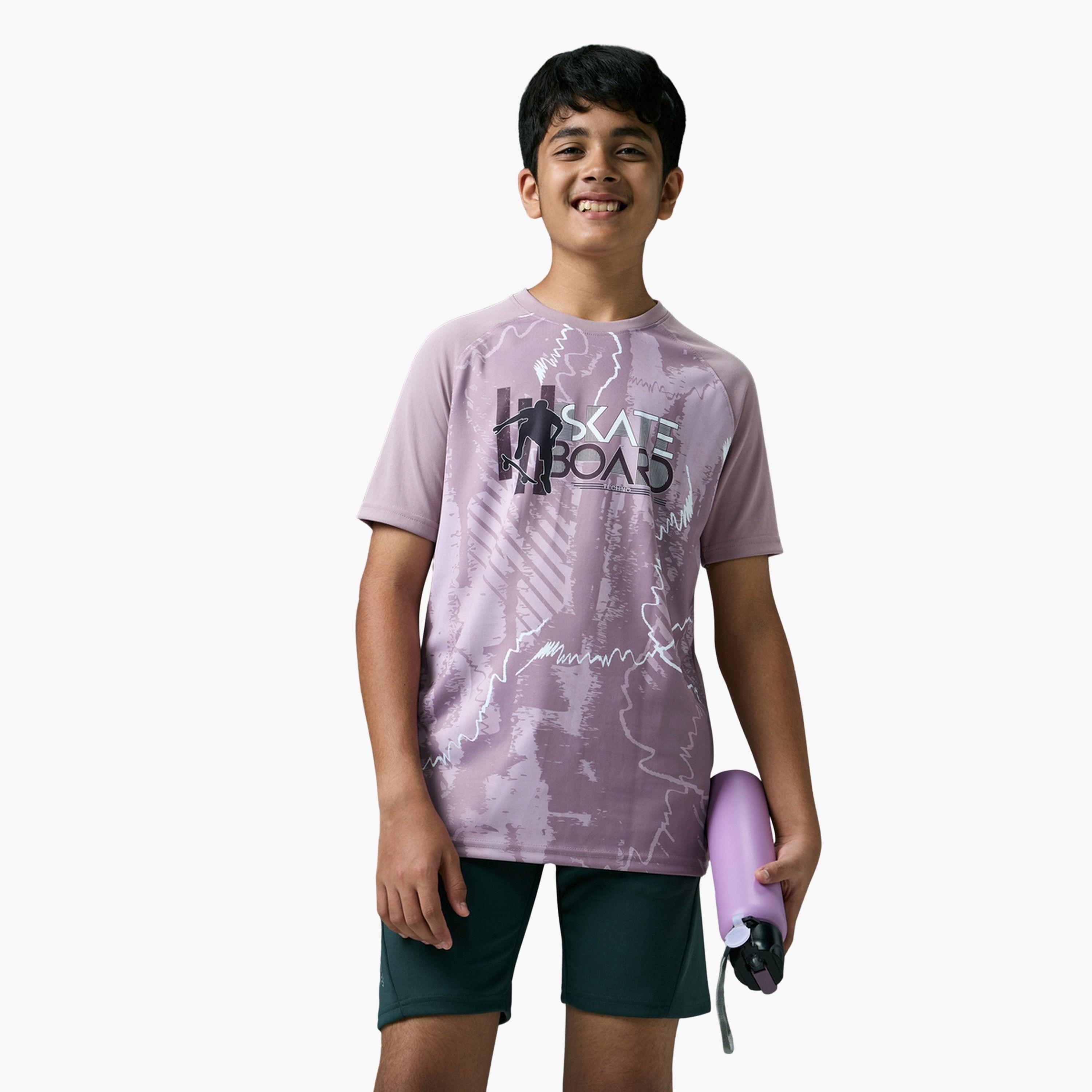 Technosport Boys Slim Fit Printed Sports T-Shirt-boys-clothing-tshirtsandpolos-image-4