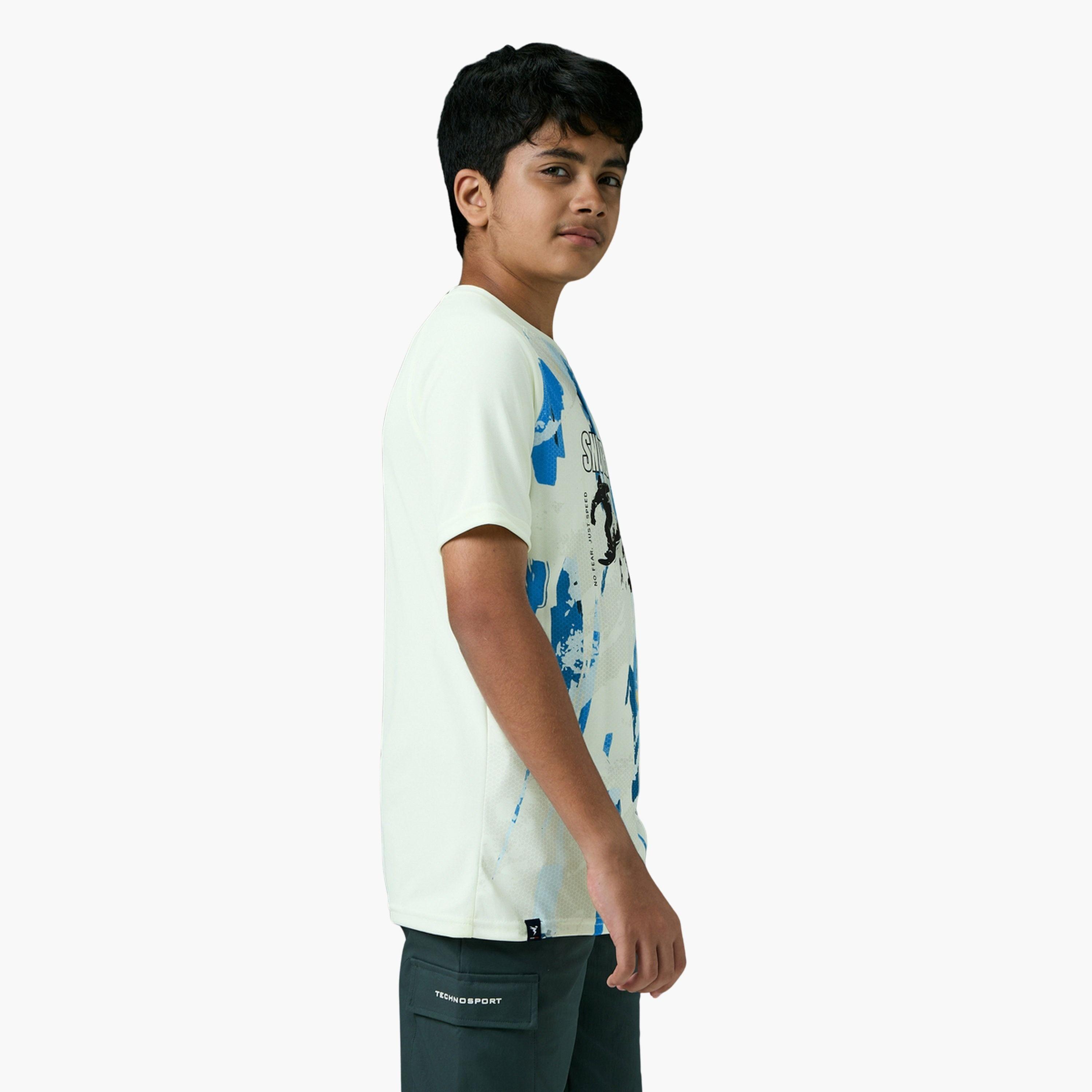 Technosport Boys Slim Fit Printed Sports T-Shirt-boys-clothing-tshirtsandpolos-image-4
