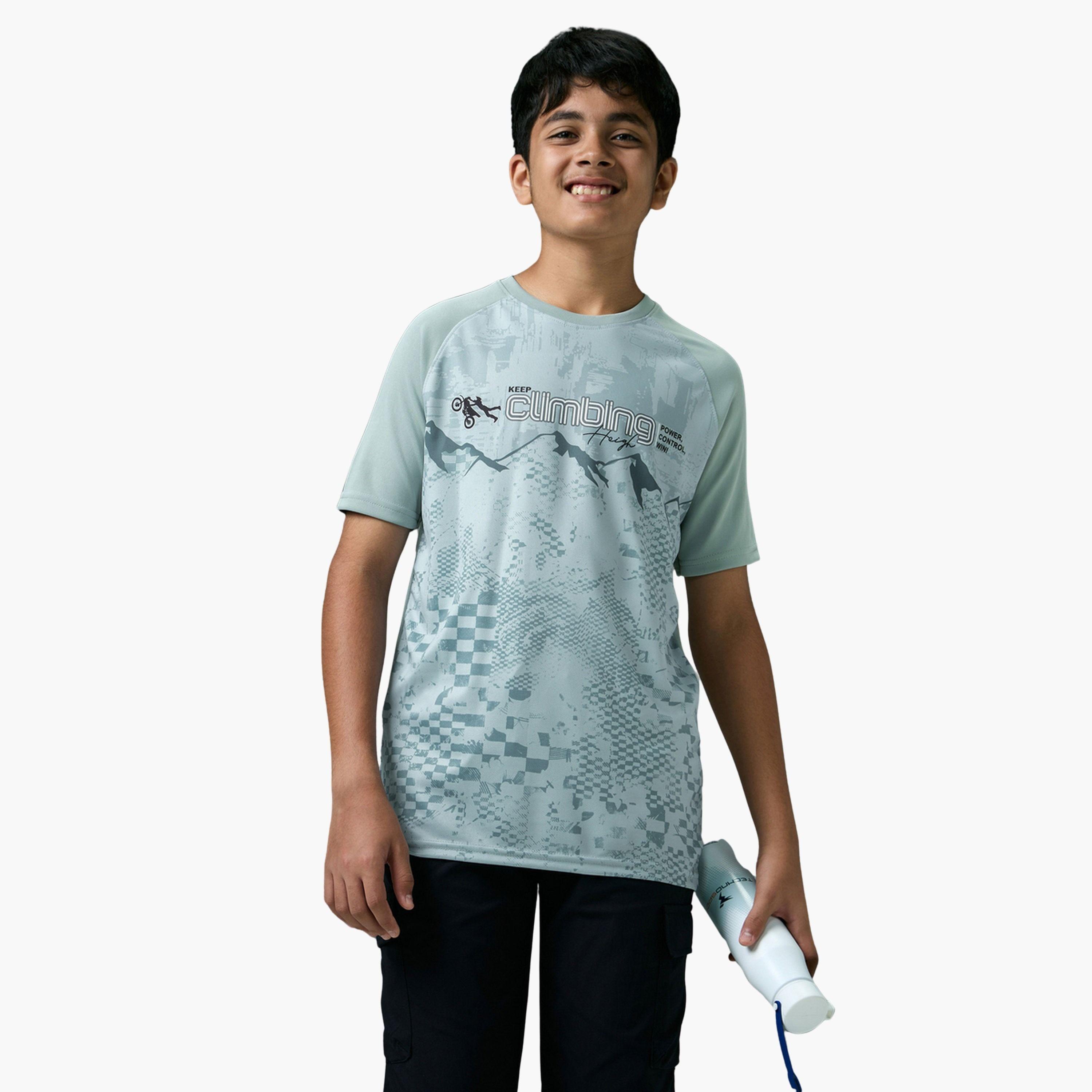Technosport Boys Slim Fit Printed Sports T-Shirt-boys-clothing-tshirtsandpolos-image-1