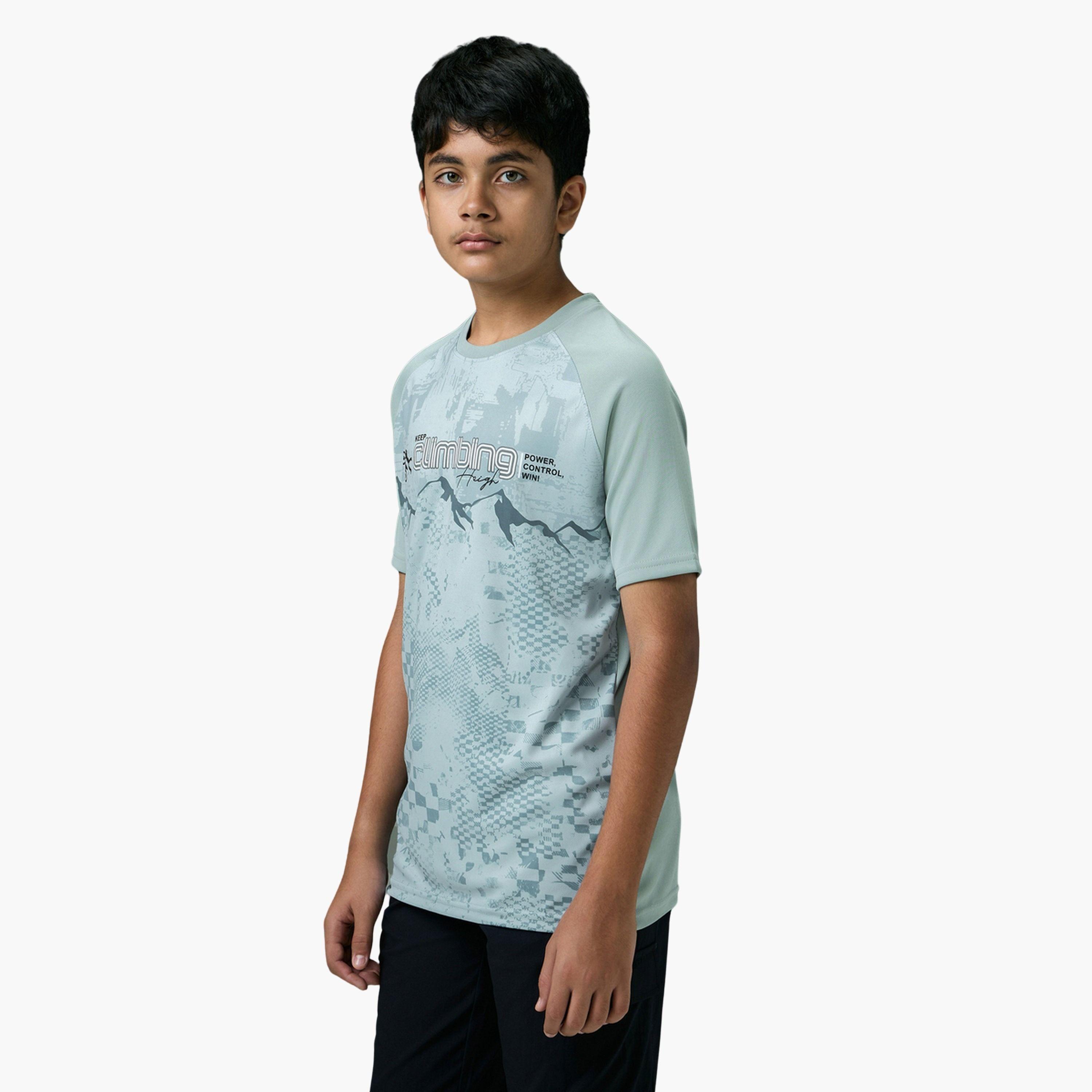 تيشيرت رياضي مطبع بقصة سليم فت-boys-clothing-tshirtsandpolos-image-2