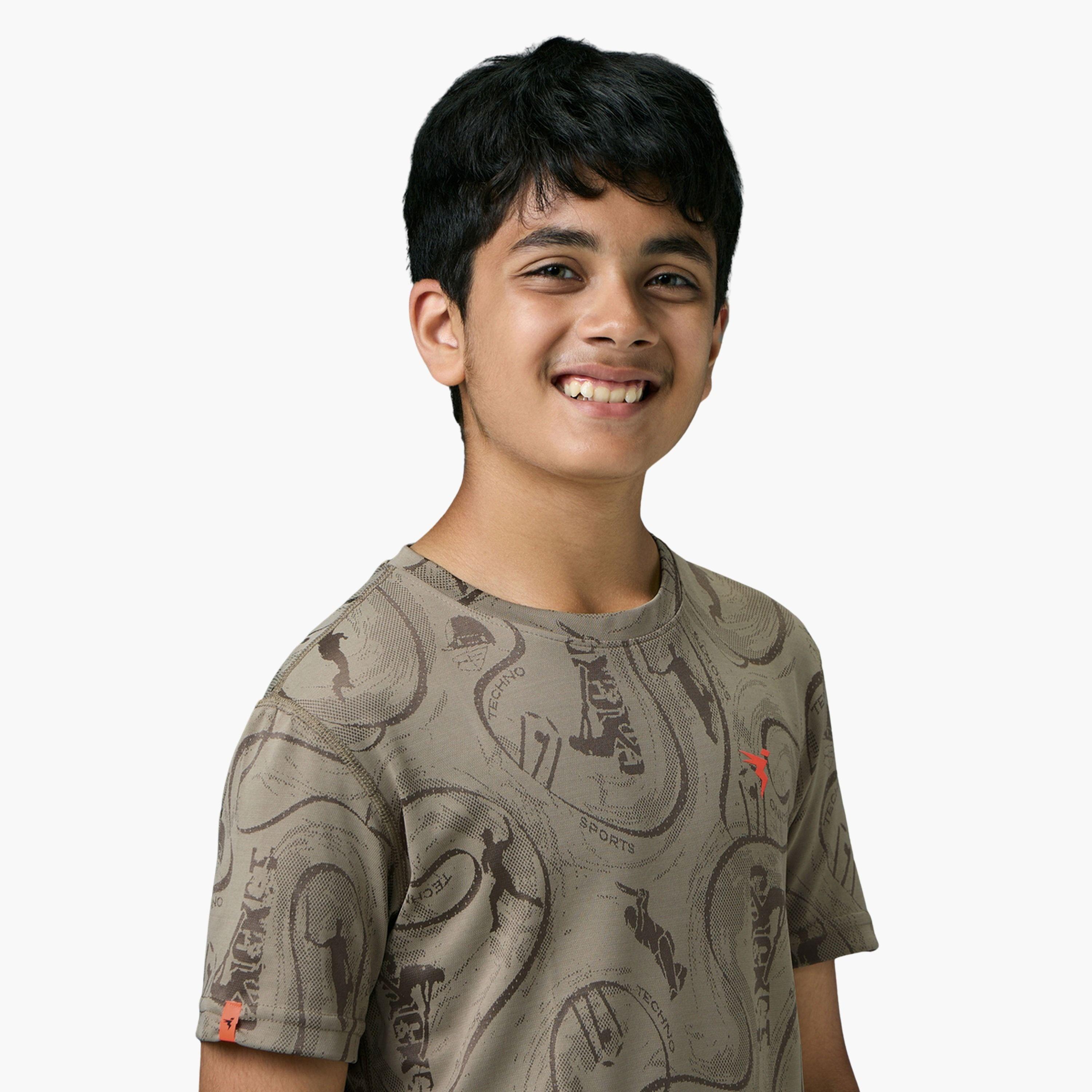 Technosport Boys Slim Fit Printed Sports T-Shirt-boys-clothing-tshirtsandpolos-image-2