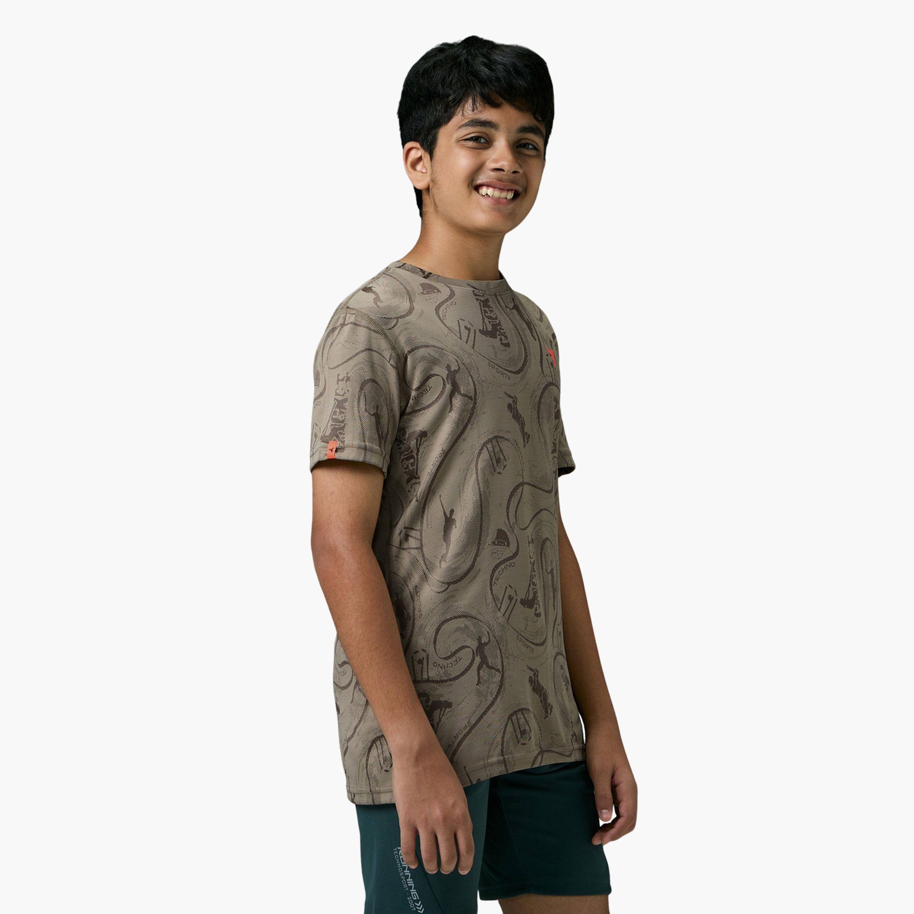 Technosport Boys Slim Fit Printed Sports T-Shirt-boys-clothing-tshirtsandpolos-image-3