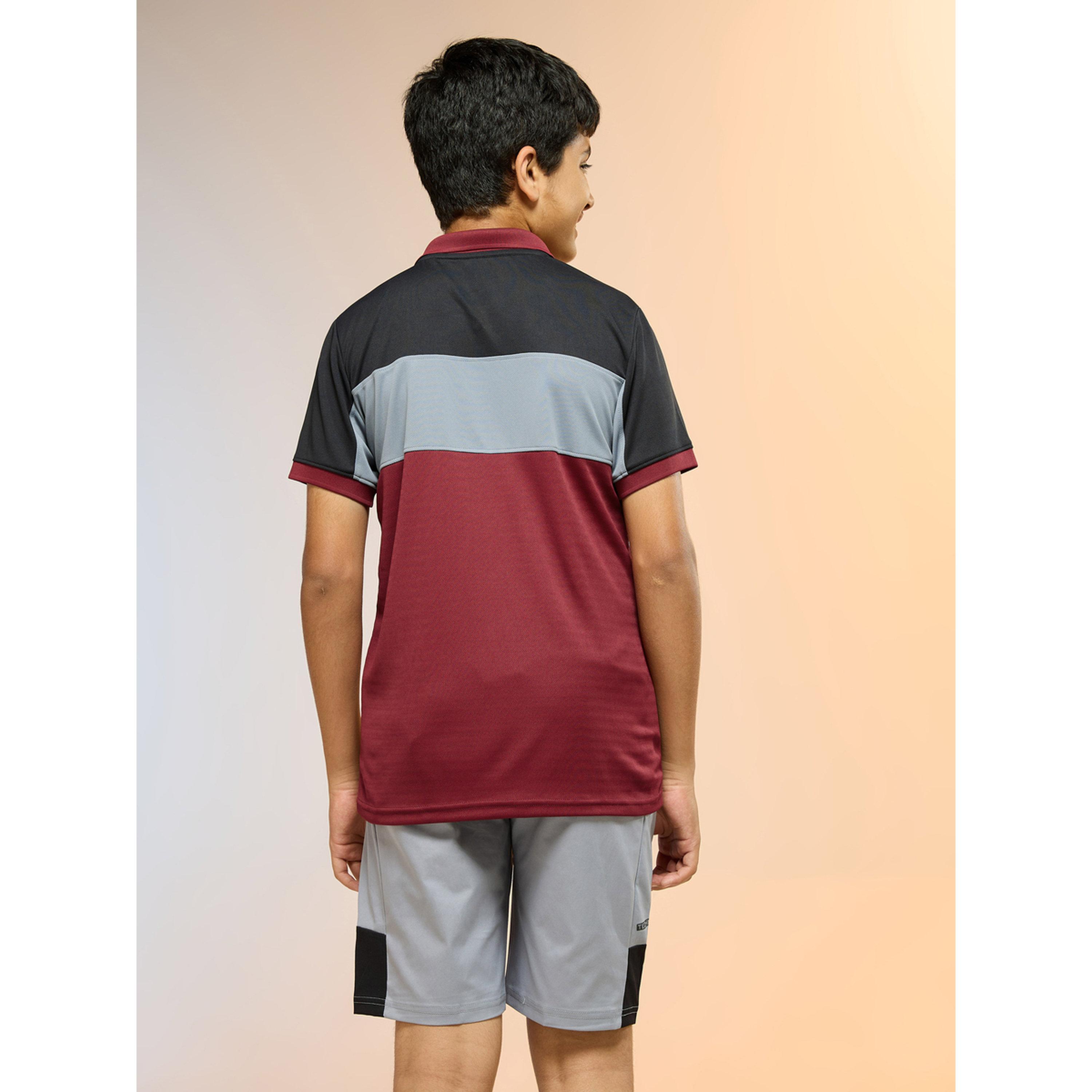 تيشيرت بولو بقصة سليم فت ونمط كتل الالوان-boys-clothing-tshirtsandpolos-image-4