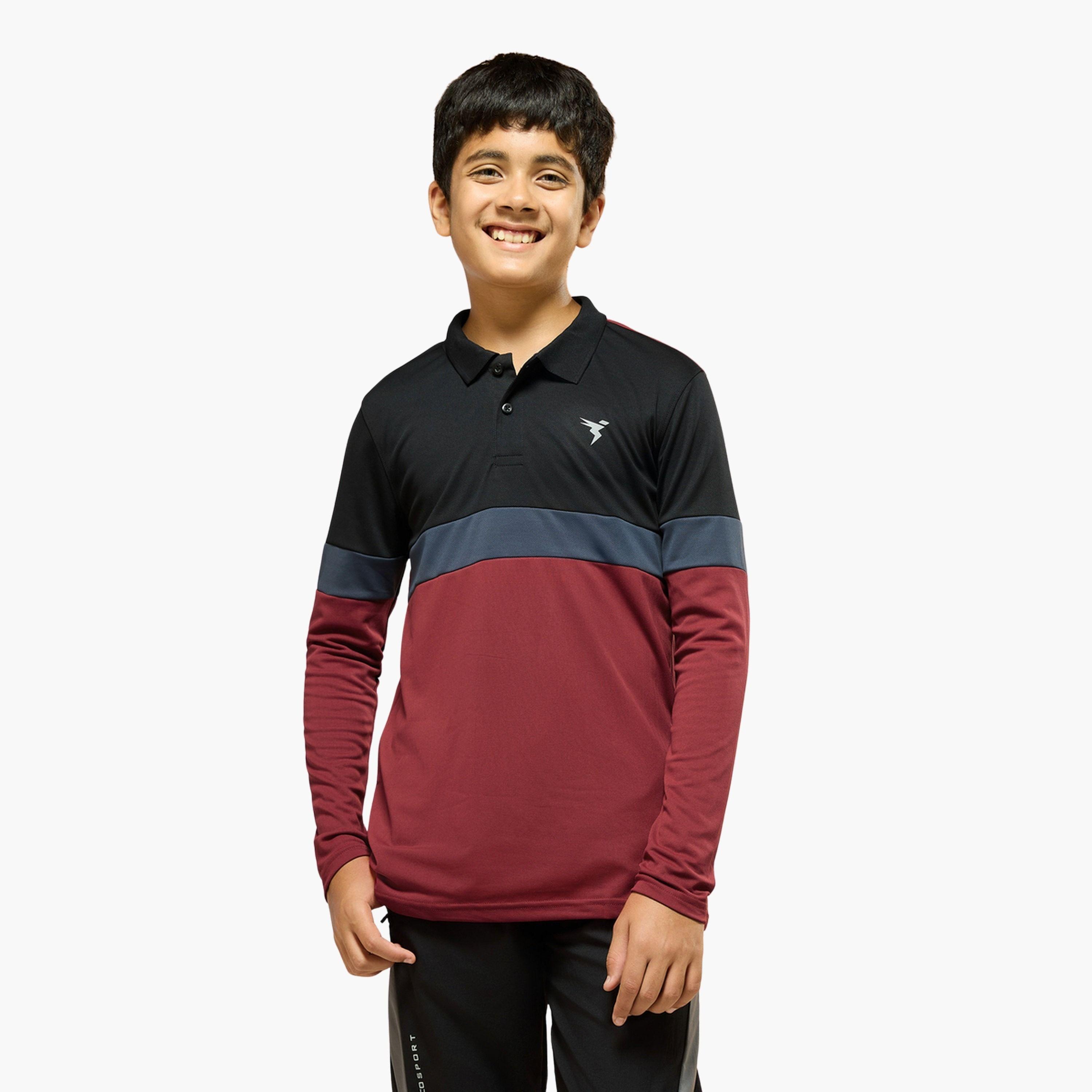 Technosport Boys Slim Fit Color Block Polo T-Shirt-boys-clothing-tshirtsandpolos-image-1