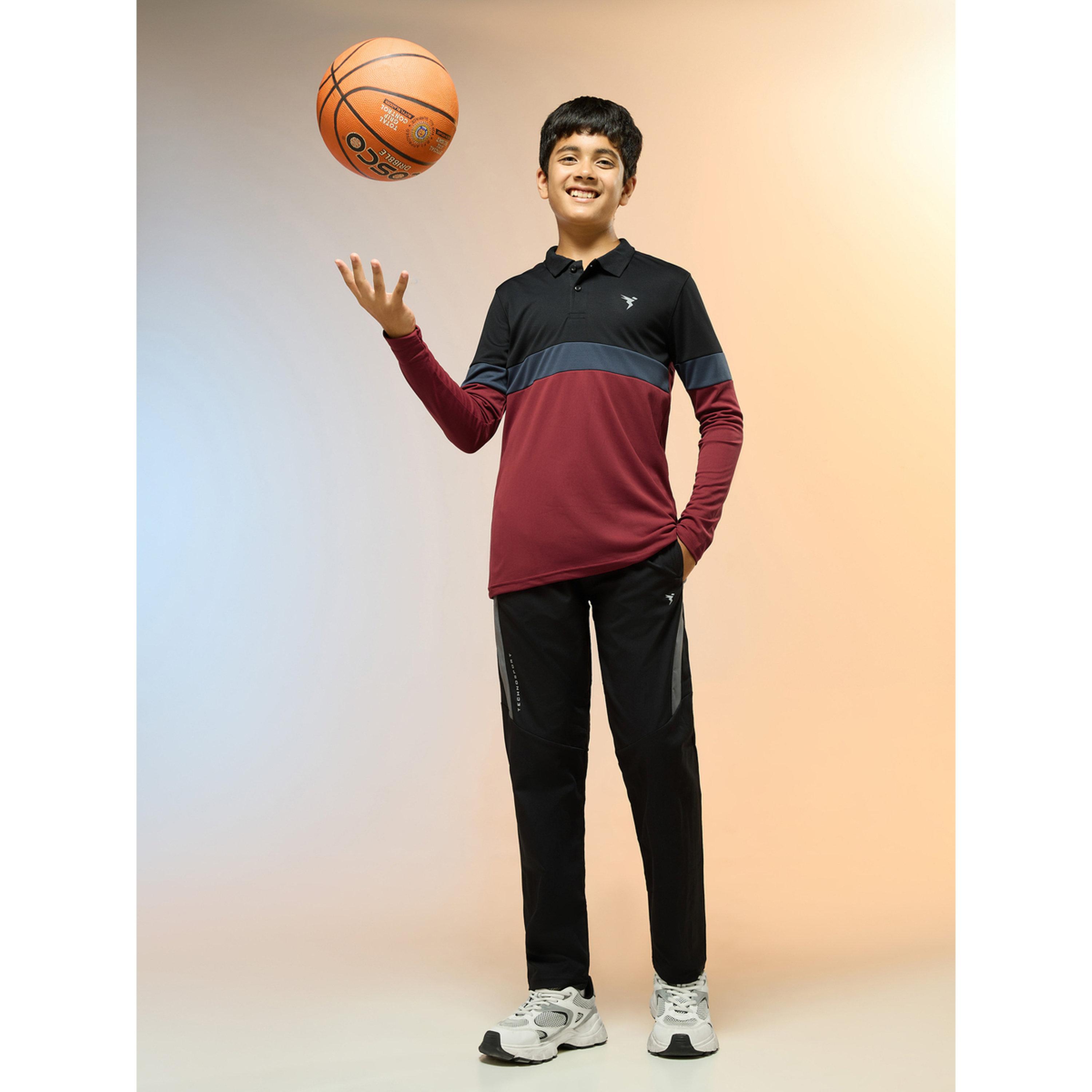 تيشيرت بولو بقصة سليم فت ونمط كتل الالوان-boys-clothing-tshirtsandpolos-image-2